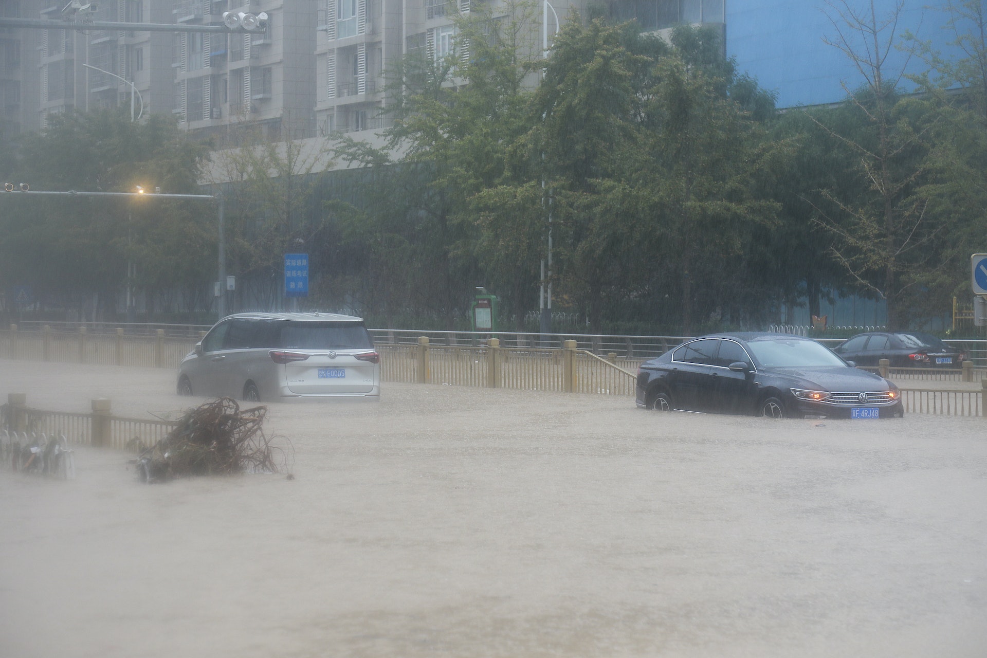 北京暴雨。(視覺中國) 北京暴雨。(視覺中國)