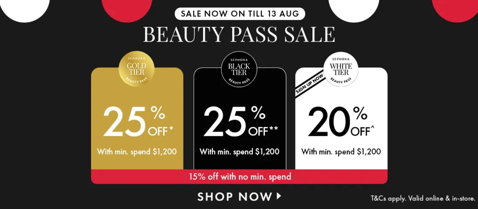 Sephora Beauty Pass Sales全場優惠75折起美妝產品$2XX可入手！