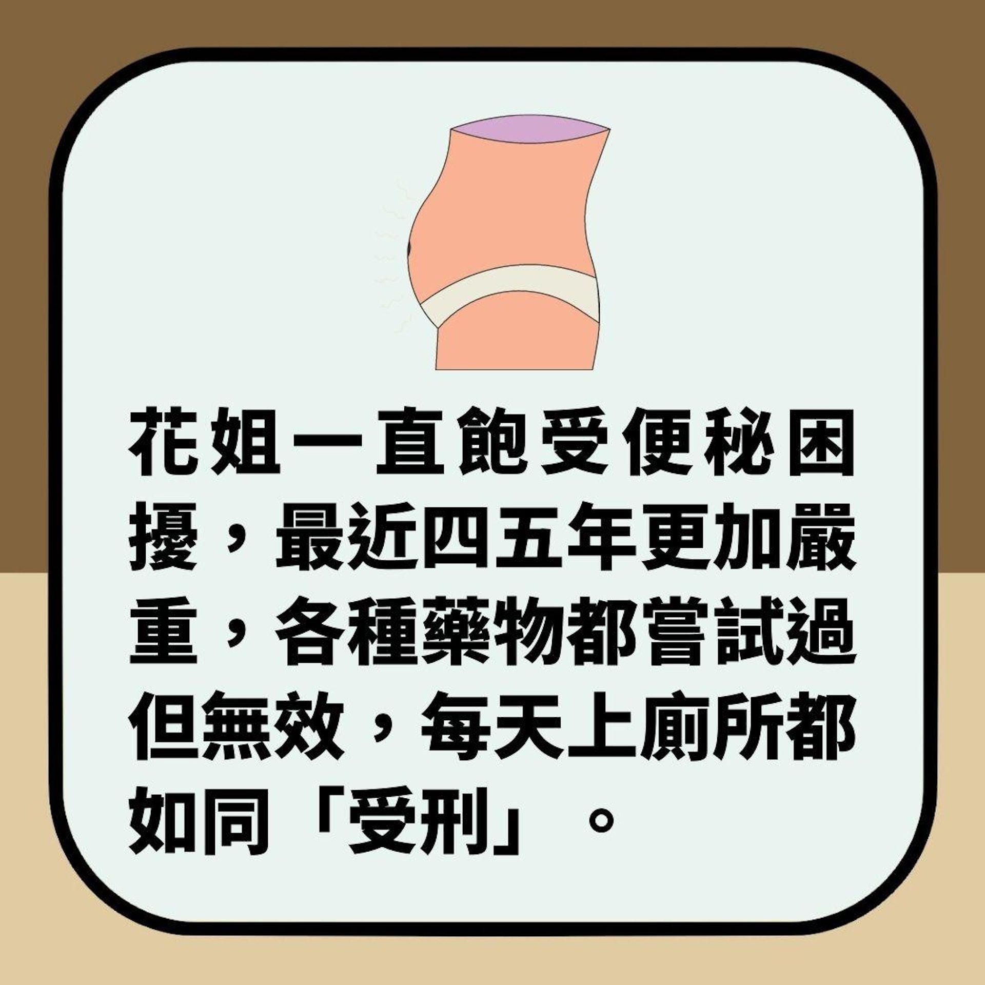 女子便秘十多天 手術取出1米長糞便(01製圖) 女子便秘十多天 手術取出1米長糞便(01製圖)