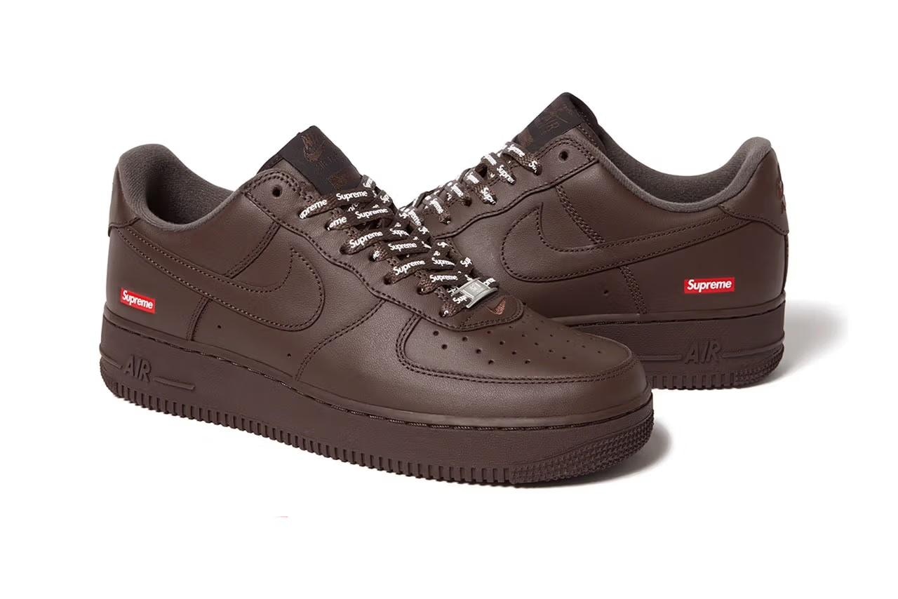 Supreme x Nike Air Force 1波鞋新色Baroque Brown確定發售