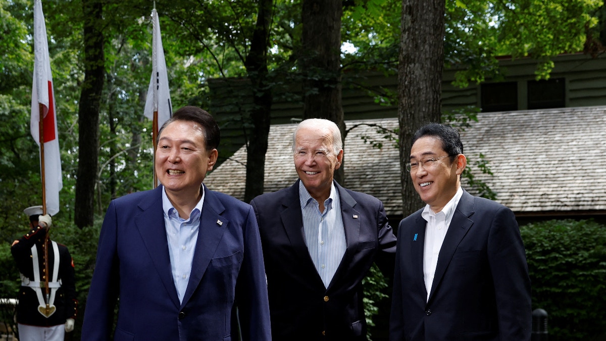 美日韓領袖大衛營峰會　聯合聲明提中國及台灣海峽