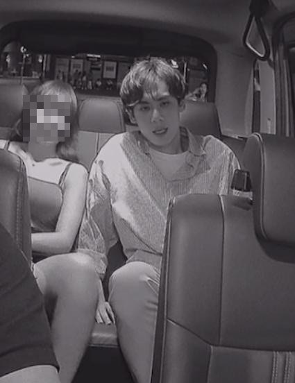 網上流傳疑為TVB小生Fred與一名女子的車Cam片。（資料圖片）