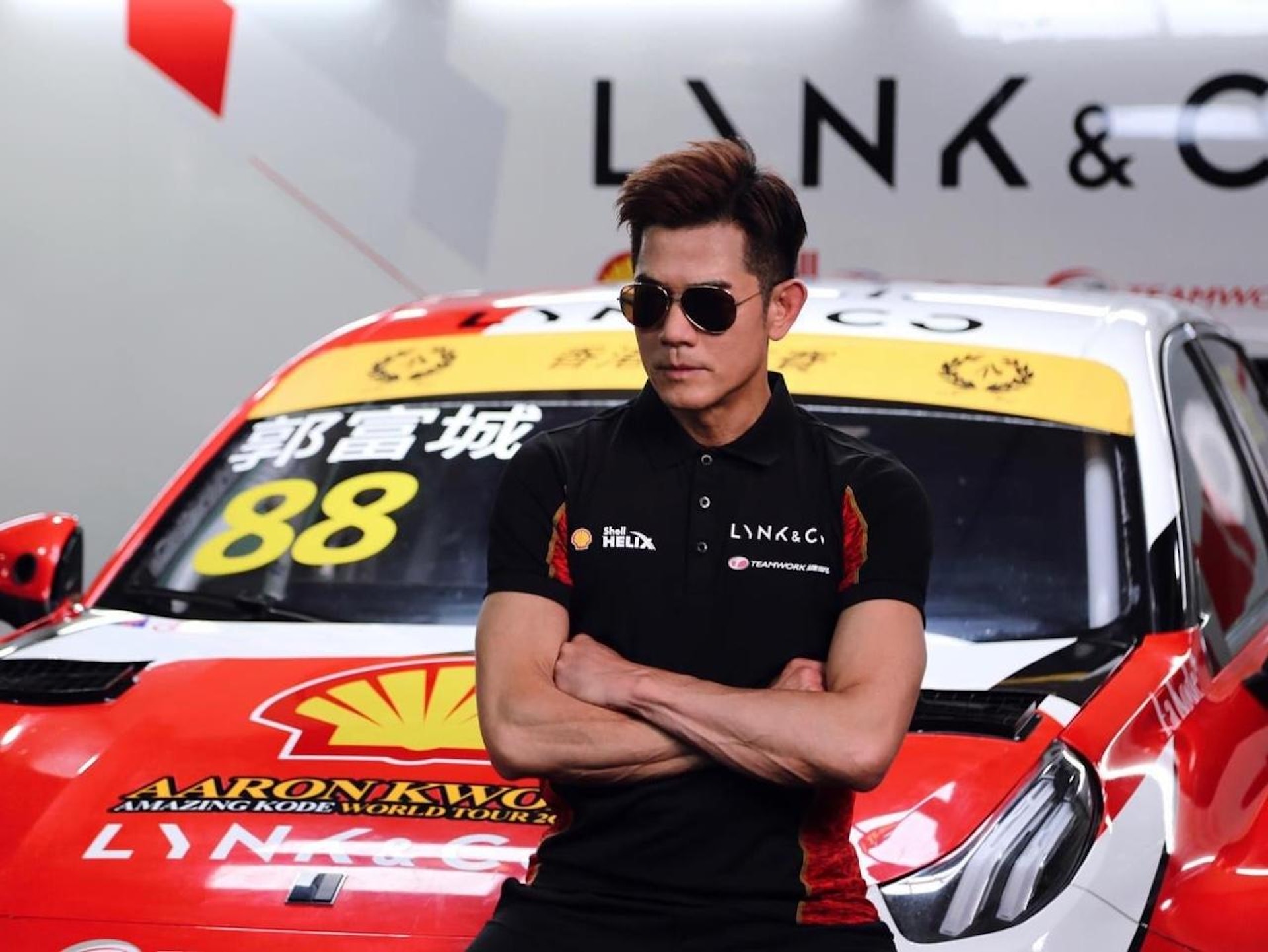 殼牌捷凱領克車隊(Shell Teamwork Lynk & Co Racing)宣布,郭富城以特邀車手身份加入車隊的消息。(捷凱領克車隊Facebook) 殼牌捷凱領克車隊(Shell Teamwork Lynk & Co Racing)宣布,郭富城以特邀車手身份加入車隊的消息。(捷凱領克車隊Facebook)
