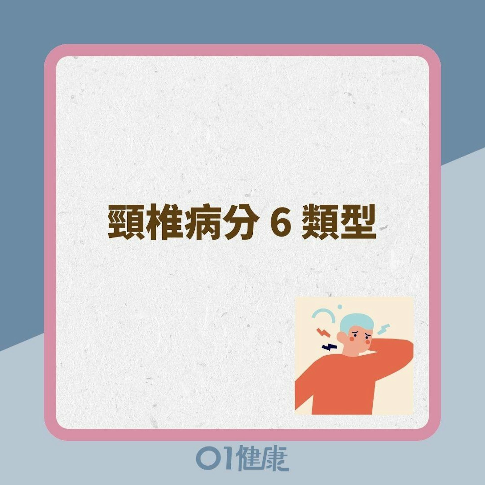 頸椎病分6類型(01製圖) 頸椎病分6類型(01製圖)