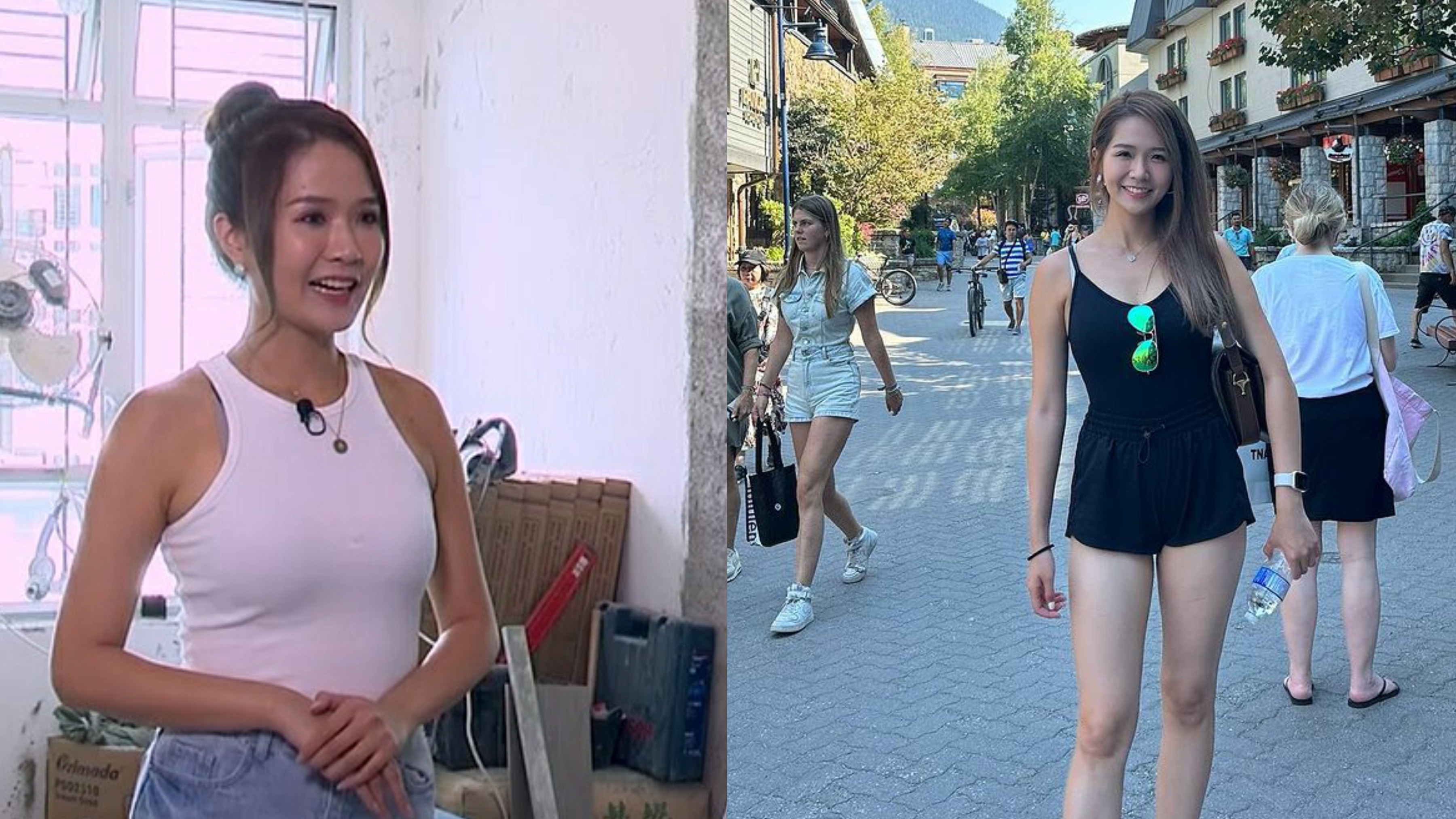 東張西望｜「東張女神」梁敏巧終於回歸 照舊著小背心現身勁吸睛
