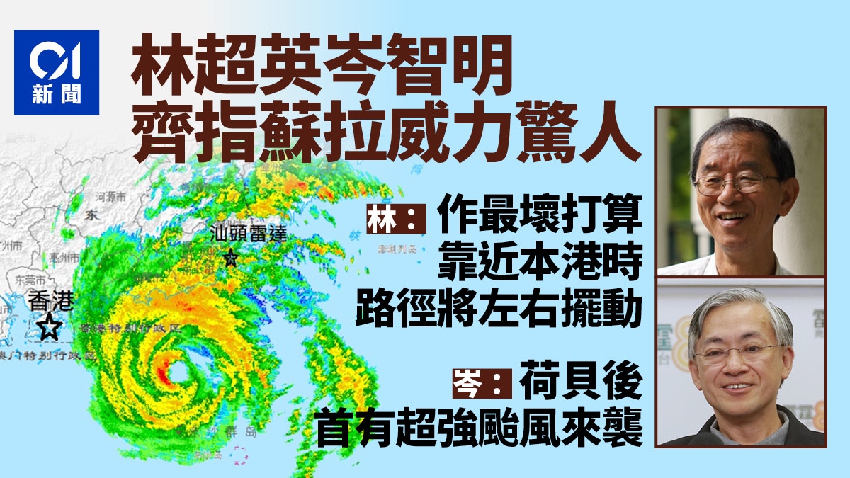 颱台蘇拉｜林超英：作最壞打算 岑智明：荷貝後首有超強颱風來襲