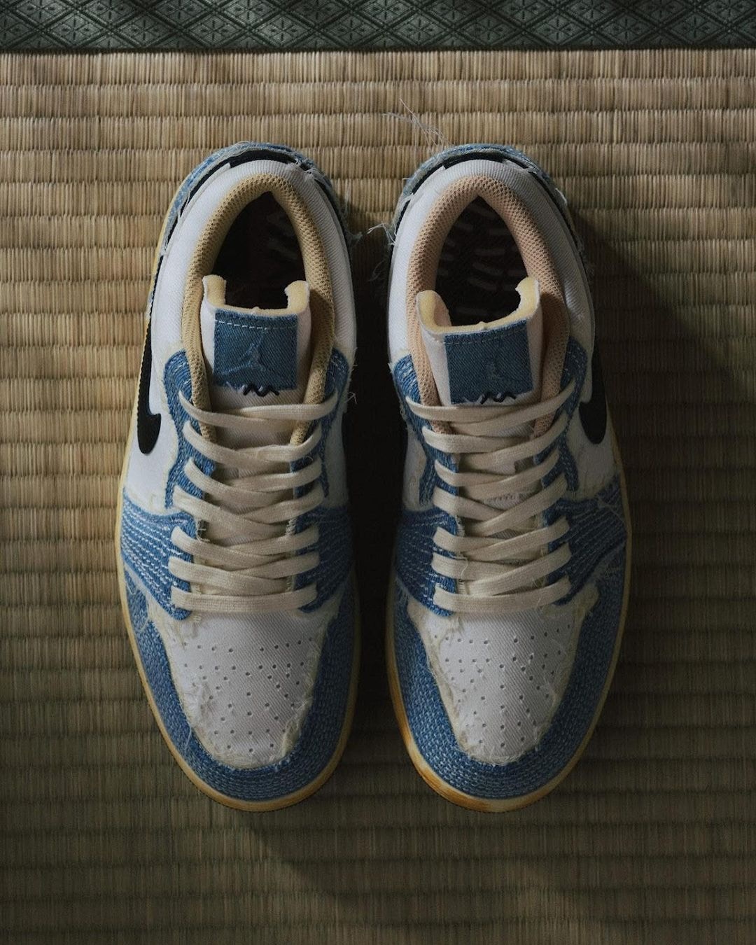 NIKE Air Jordan 1 「World Make Japan」波鞋牛仔刺子繡超高質