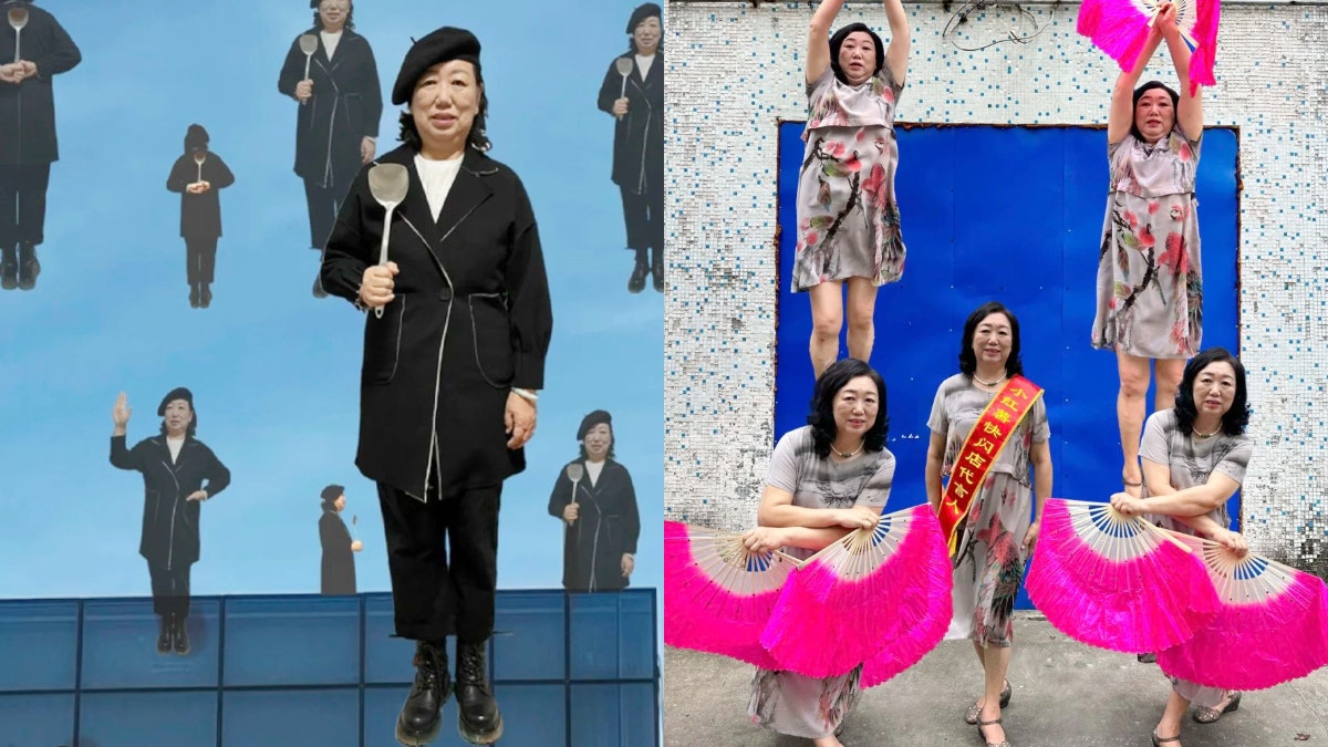 「北京大媽版草間彌生」震撼視覺 網民:一個人演完一部封神榜! 「北京大媽版草間彌生」震撼視覺 網民:一個人演完一部封神榜!