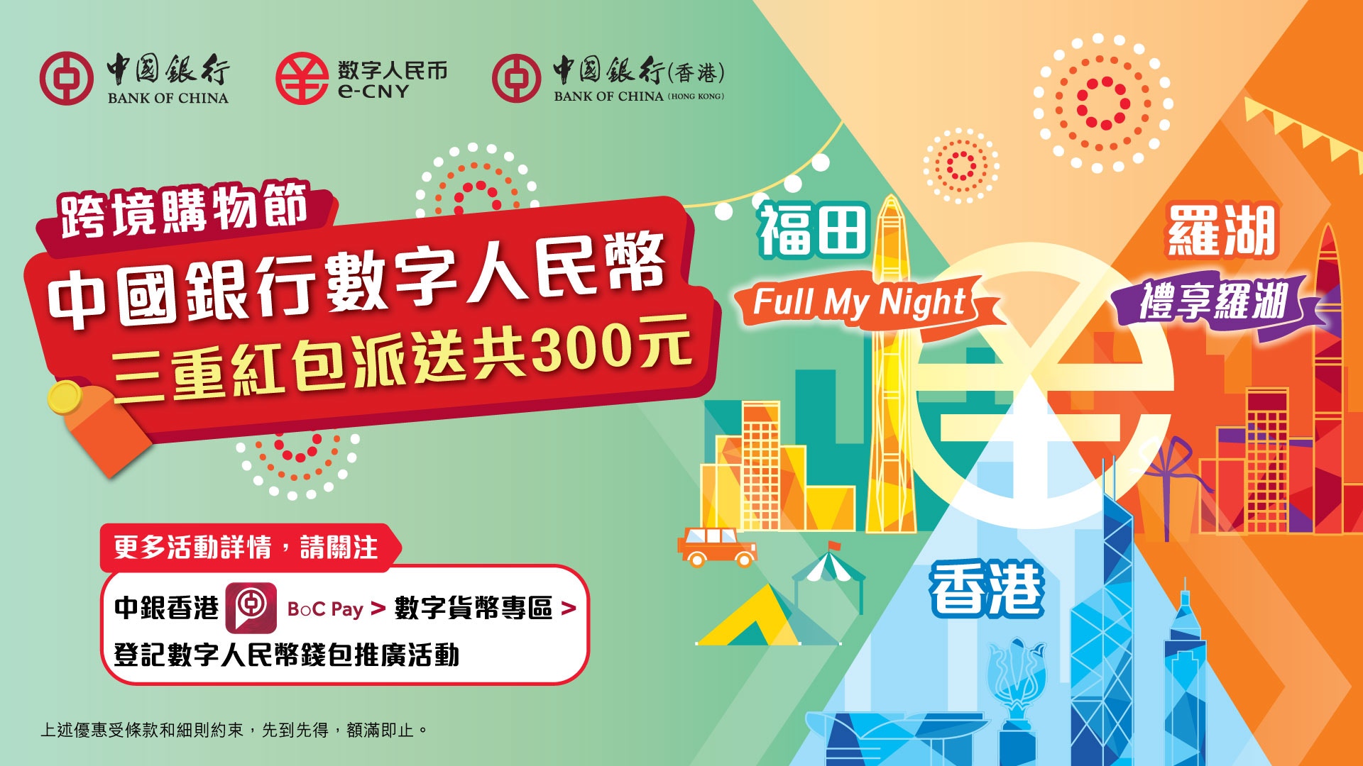 中銀稱首3888名開數字人民幣錢包客戶可獲消費紅包