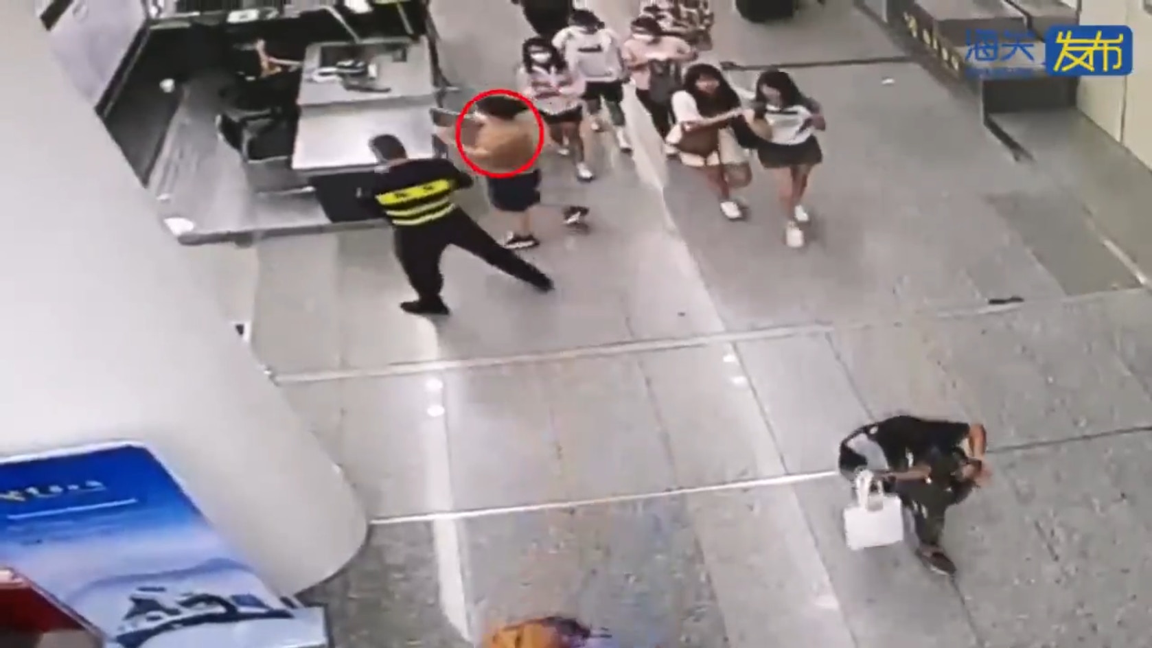 一名女子經福田口岸過關時，將16隻蜥蜴藏匿在胸部，最終被深圳海關截查。（海關發布）