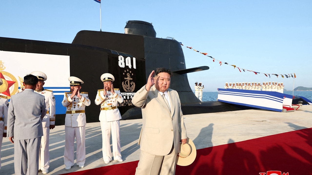 朝鮮首艘核攻擊潛艇下水 韓國軍方:疑無法運作 朝鮮首艘核攻擊潛艇下水 韓國軍方:疑無法運作