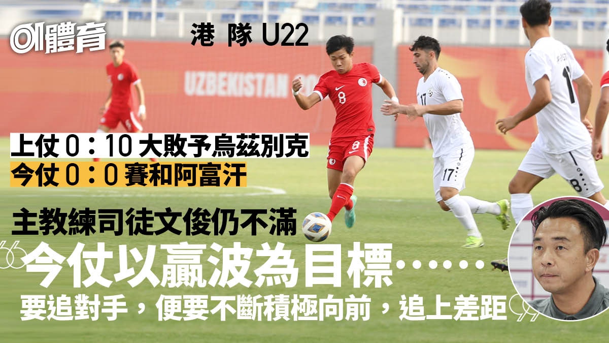 U23亞洲盃外圍賽︱香港0：0賽和阿富汗避免失球難逃包尾出局