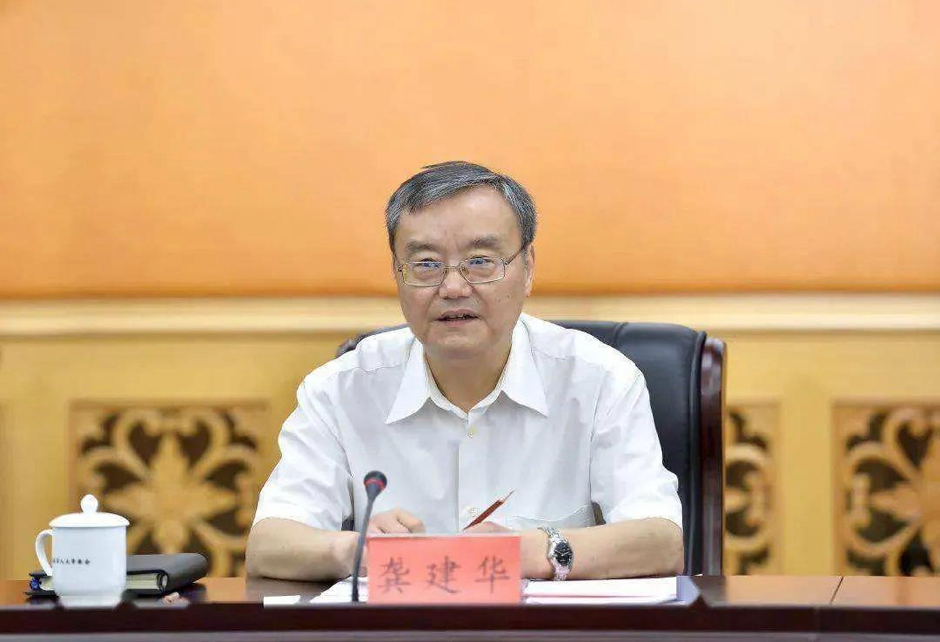 江西省人大常委會原黨組成員、副主任龔建華。(資料圖片) 江西省人大常委會原黨組成員、副主任龔建華。(資料圖片)
