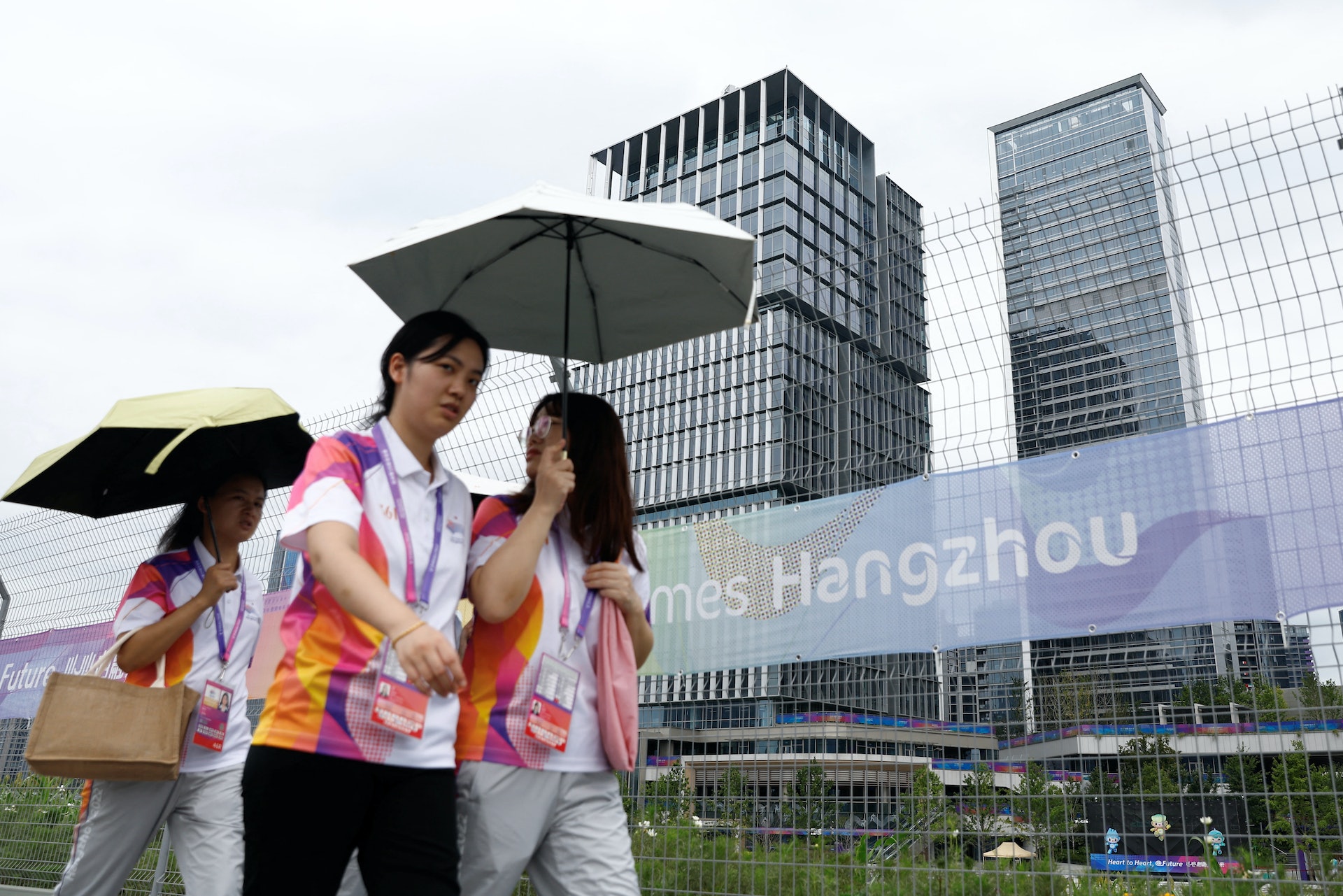 圖為杭州亞運村,攝於2023年9月20日(Reuters) 圖為杭州亞運村,攝於2023年9月20日(Reuters)