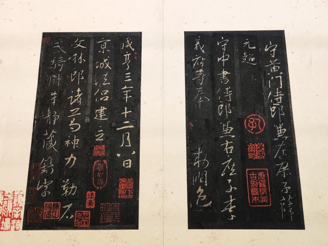 中国古拓本 王義之「蘭亭序」拓本模写巻物、箱入、書道 古美術