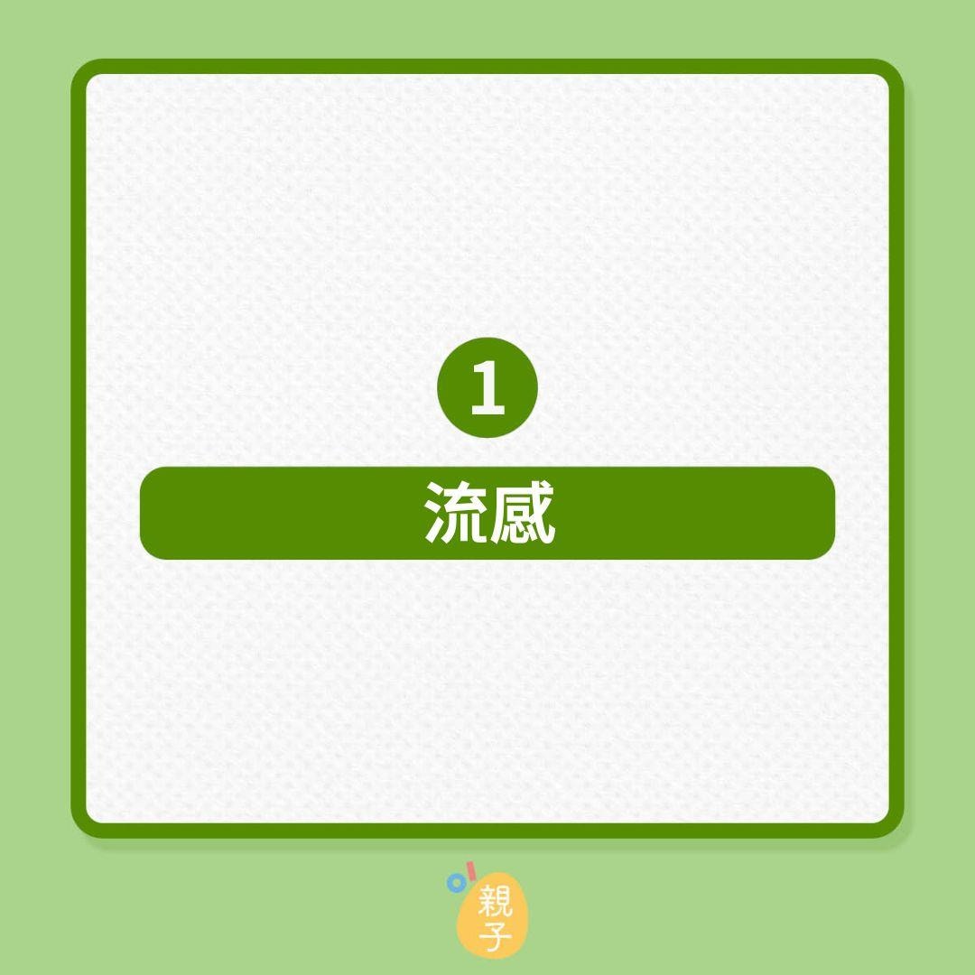 流感｜未必是感冒！4種呼吸道疾病要提防！（01製圖）