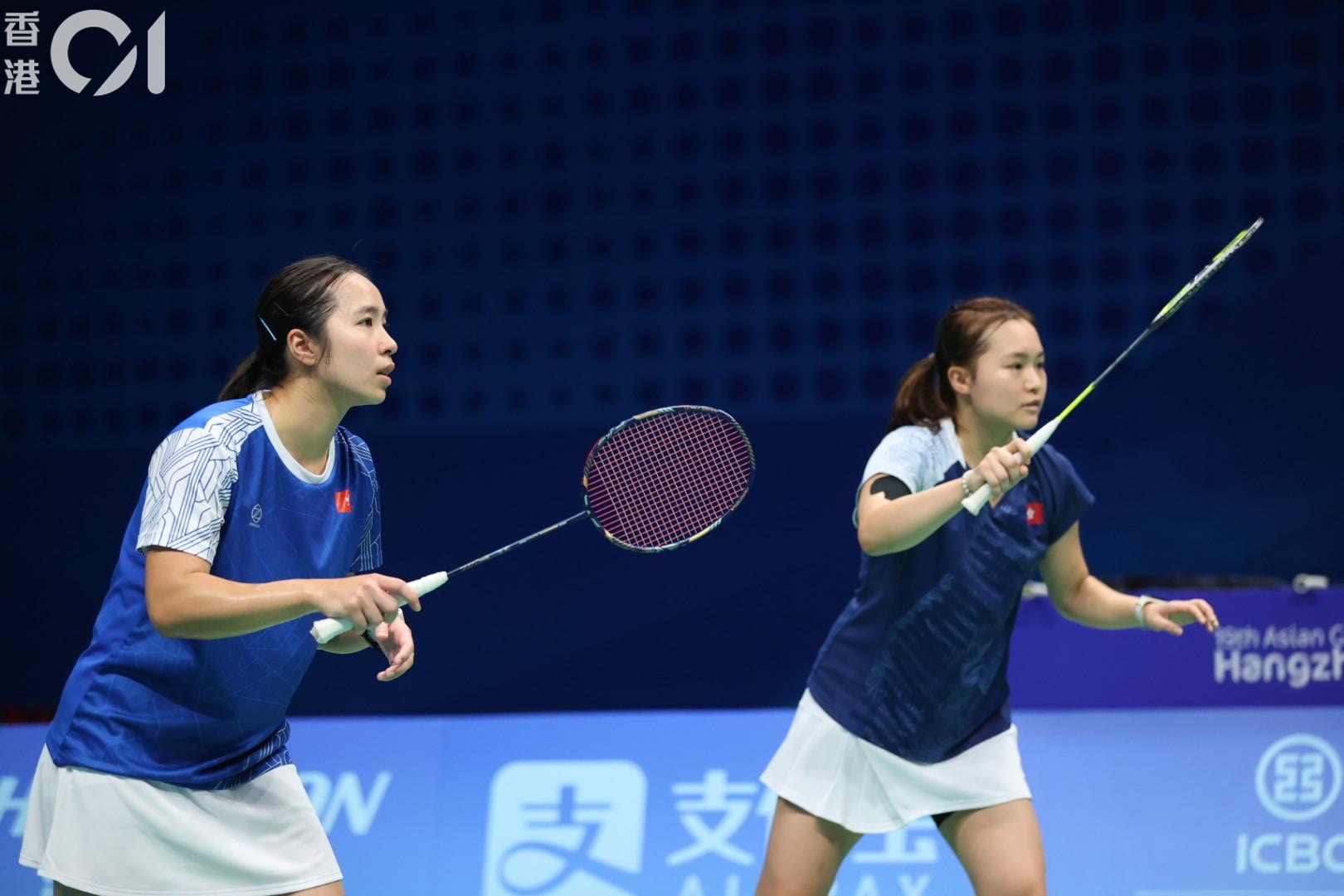 女雙組合楊雅婷／楊霈霖在北極公開賽16強止步。（資料圖片／趙子晉攝）