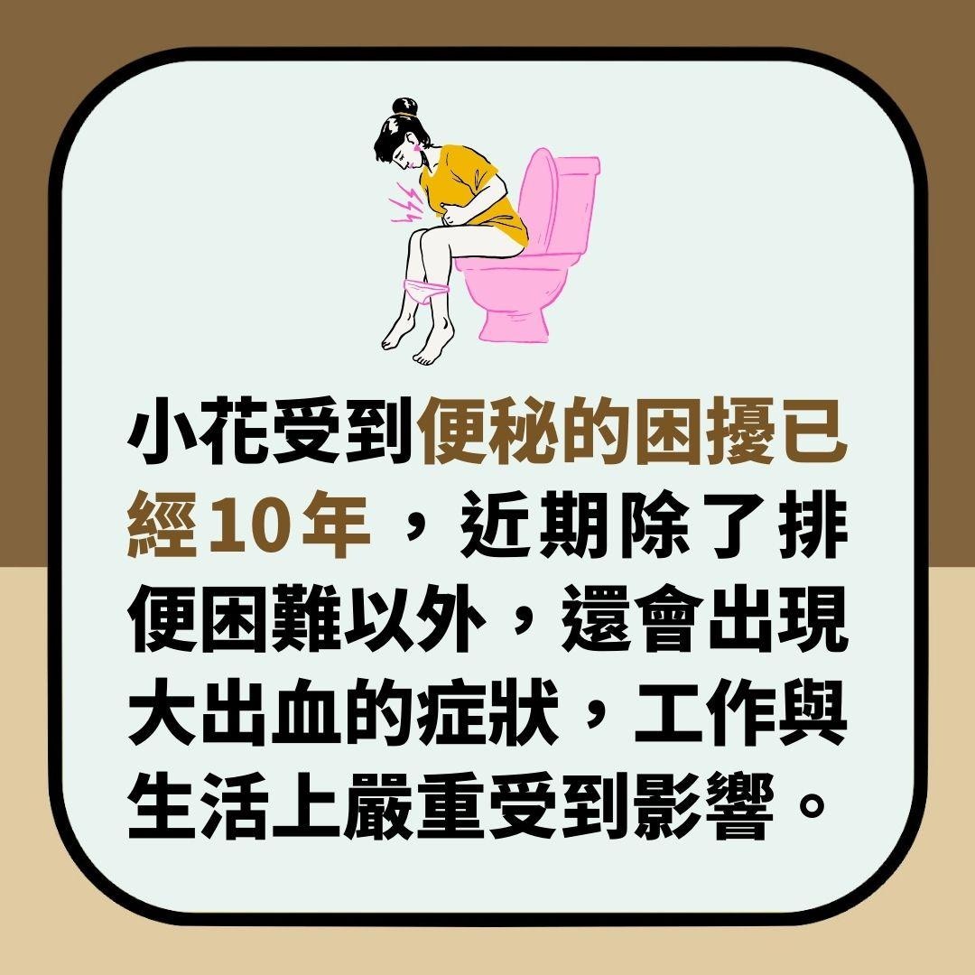 湖北女便秘10年「排便大噴血」終去醫院　檢查驚悉病因竟不在腸胃（01製圖）