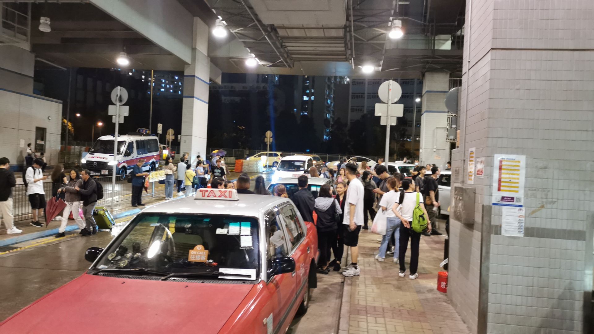 打風下大圍站情況。(林振華攝)