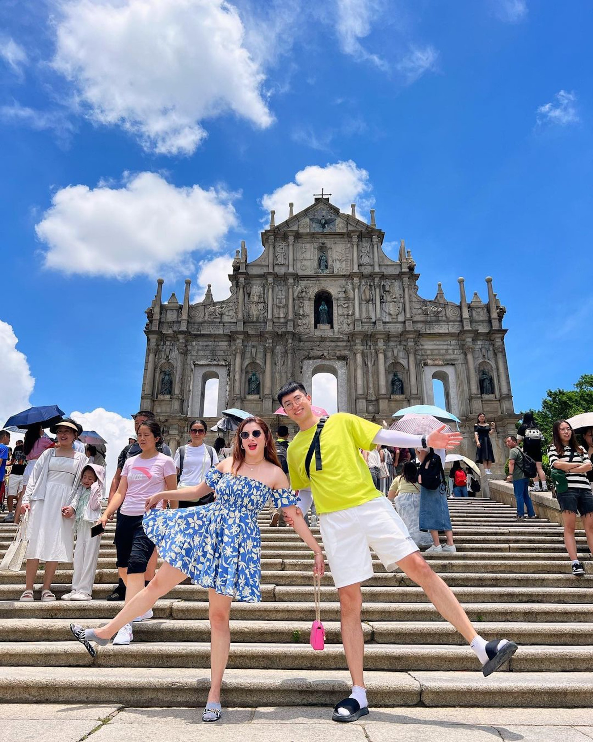 大三巴牌坊是必到打卡景點。(mylovefromkorea17@ig) 大三巴牌坊是必到打卡景點。(mylovefromkorea17@ig)