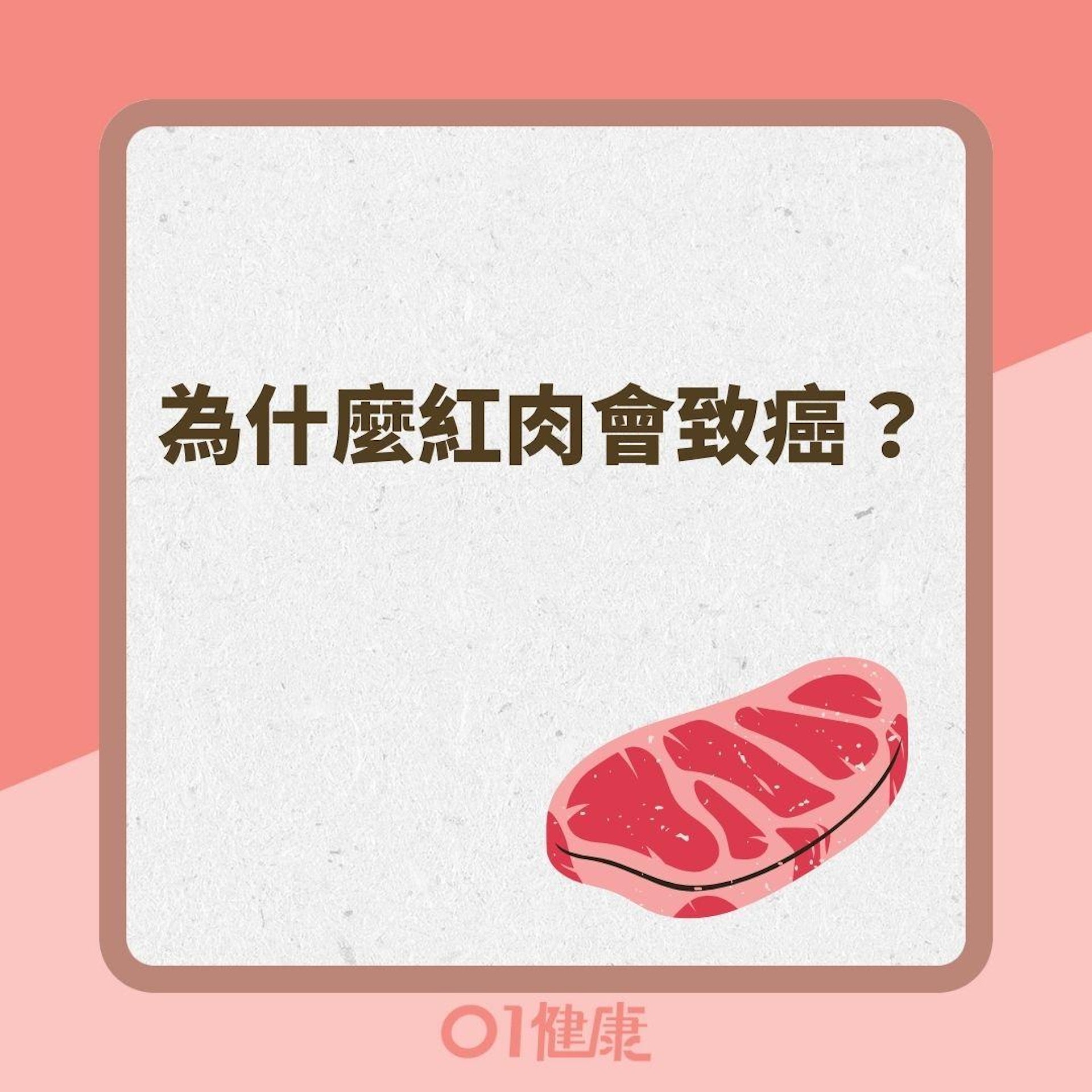 為什麼紅肉會致癌?(01製圖 ) 為什麼紅肉會致癌?(01製圖 )