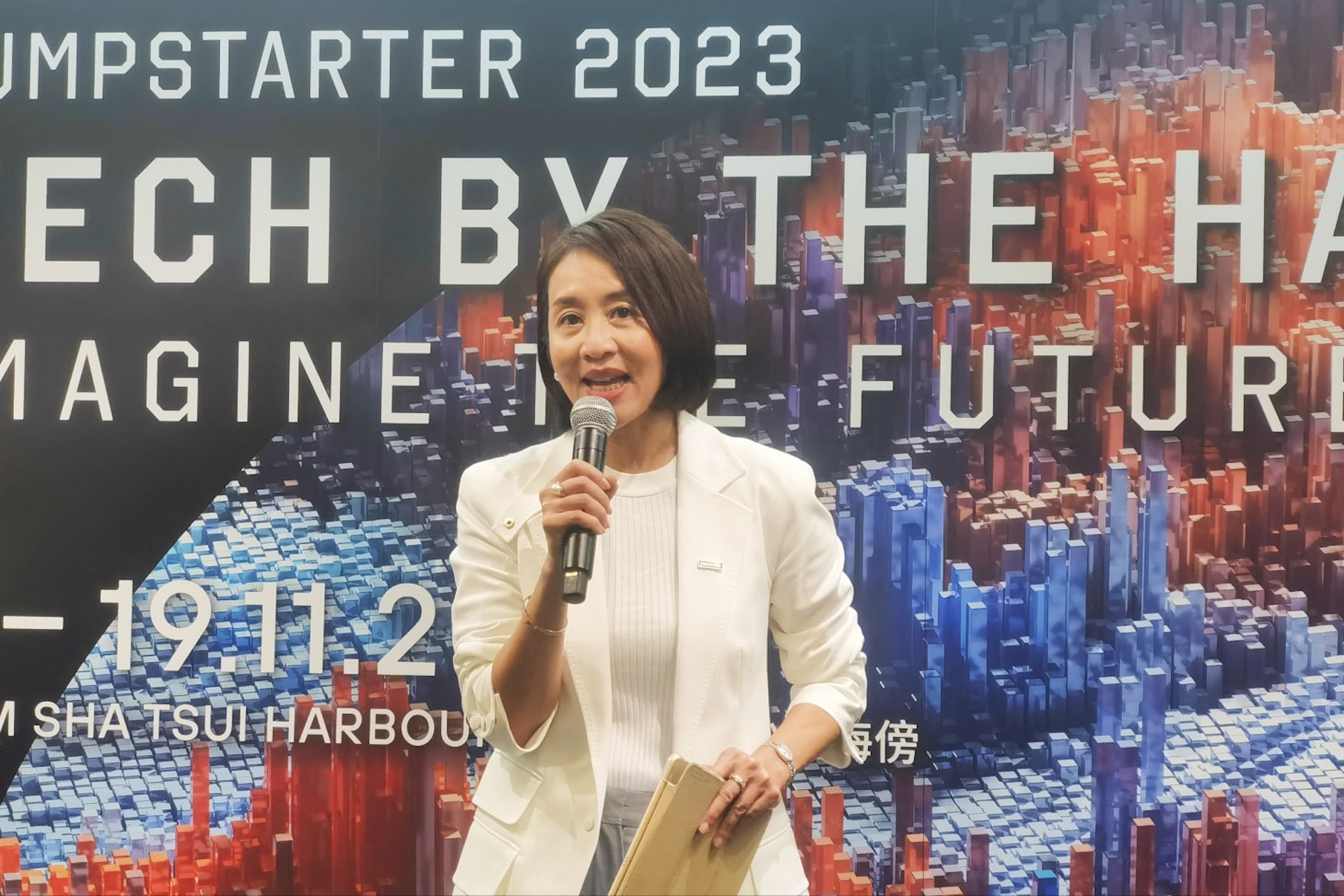 周駱美琪表示,高息環境對科創企業造成極大挑戰。(鄭文玥攝) 周駱美琪表示,高息環境對科創企業造成極大挑戰。(鄭文玥攝)