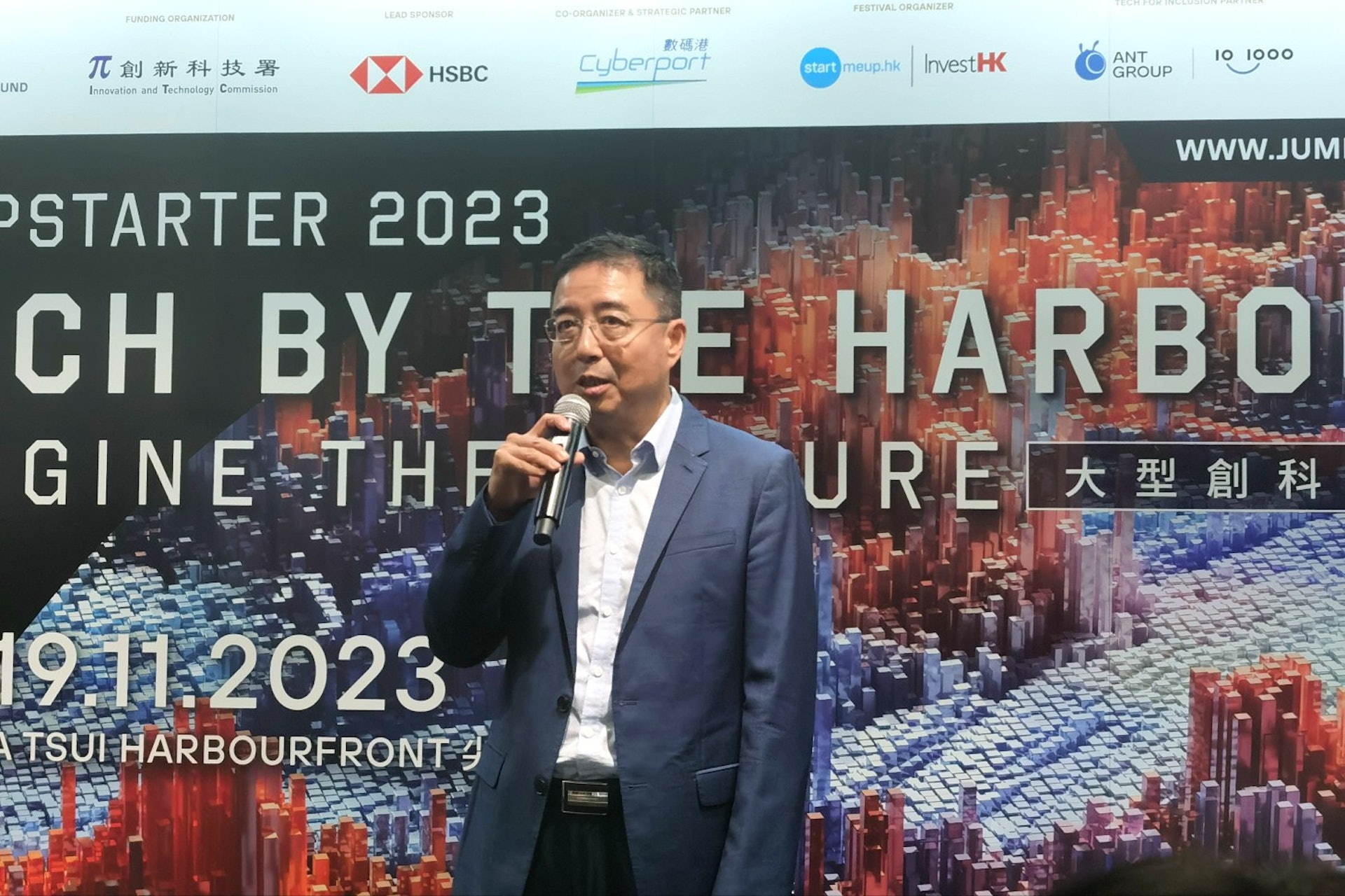 方嘯稱「Tech by the harbour」可將科創帶入社區,開啟大眾創新思維。(鄭文玥攝) 方嘯稱「Tech by the harbour」可將科創帶入社區,開啟大眾創新思維。(鄭文玥攝)