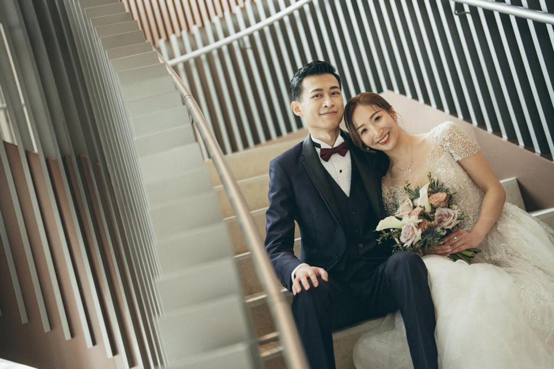 楊嘉驃確診胃癌兩星期後,未婚妻Christine主動提出求婚,一直守候病床旁,陪伴他對抗頑疾。(受訪者提供) 楊嘉驃確診胃癌兩星期後,未婚妻Christine主動提出求婚,一直守候病床旁,陪伴他對抗頑疾。(受訪者提供)
