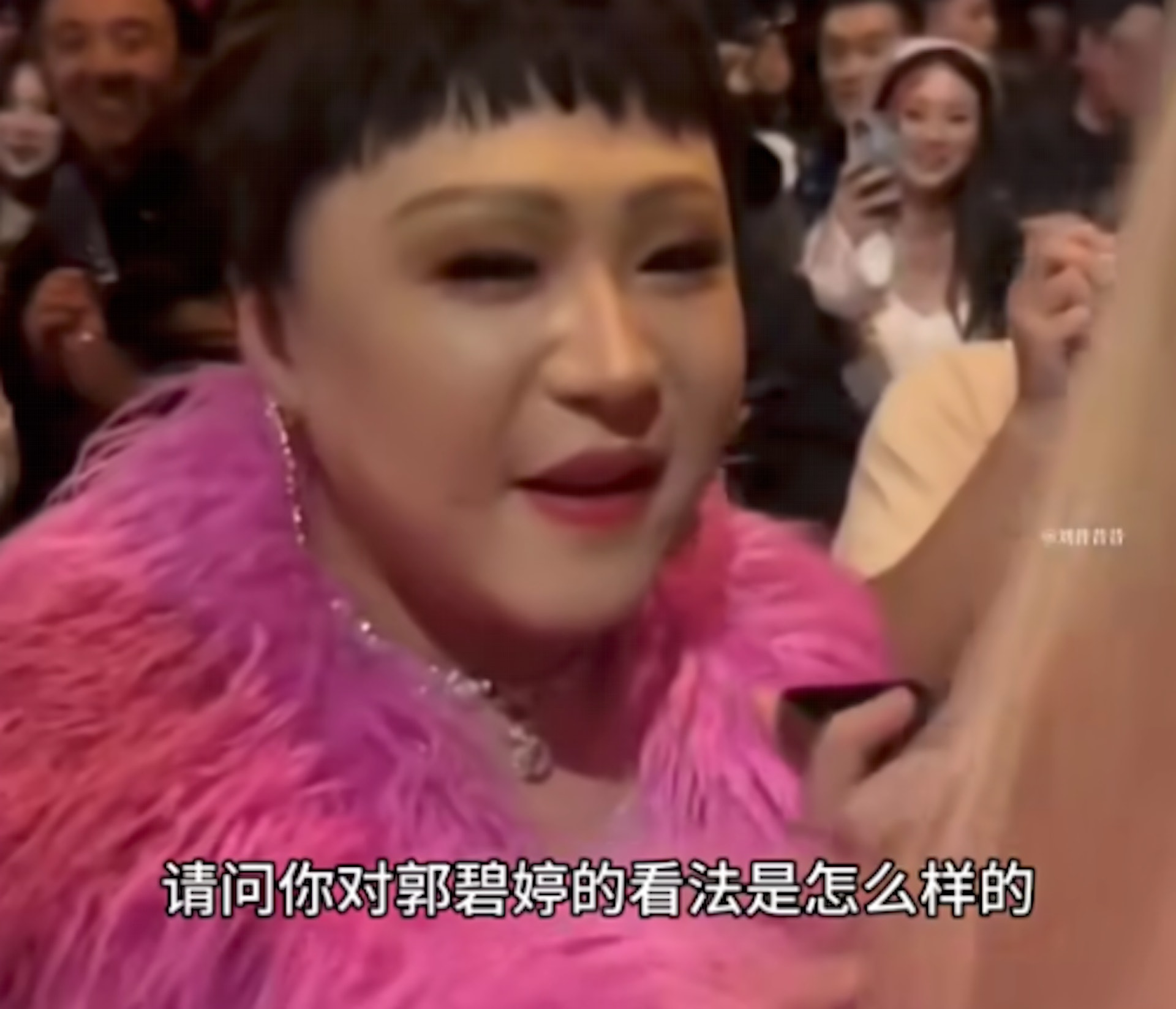 有人扮成向太,滿街找郭碧婷。(微博) 有人扮成向太,滿街找郭碧婷。(微博)