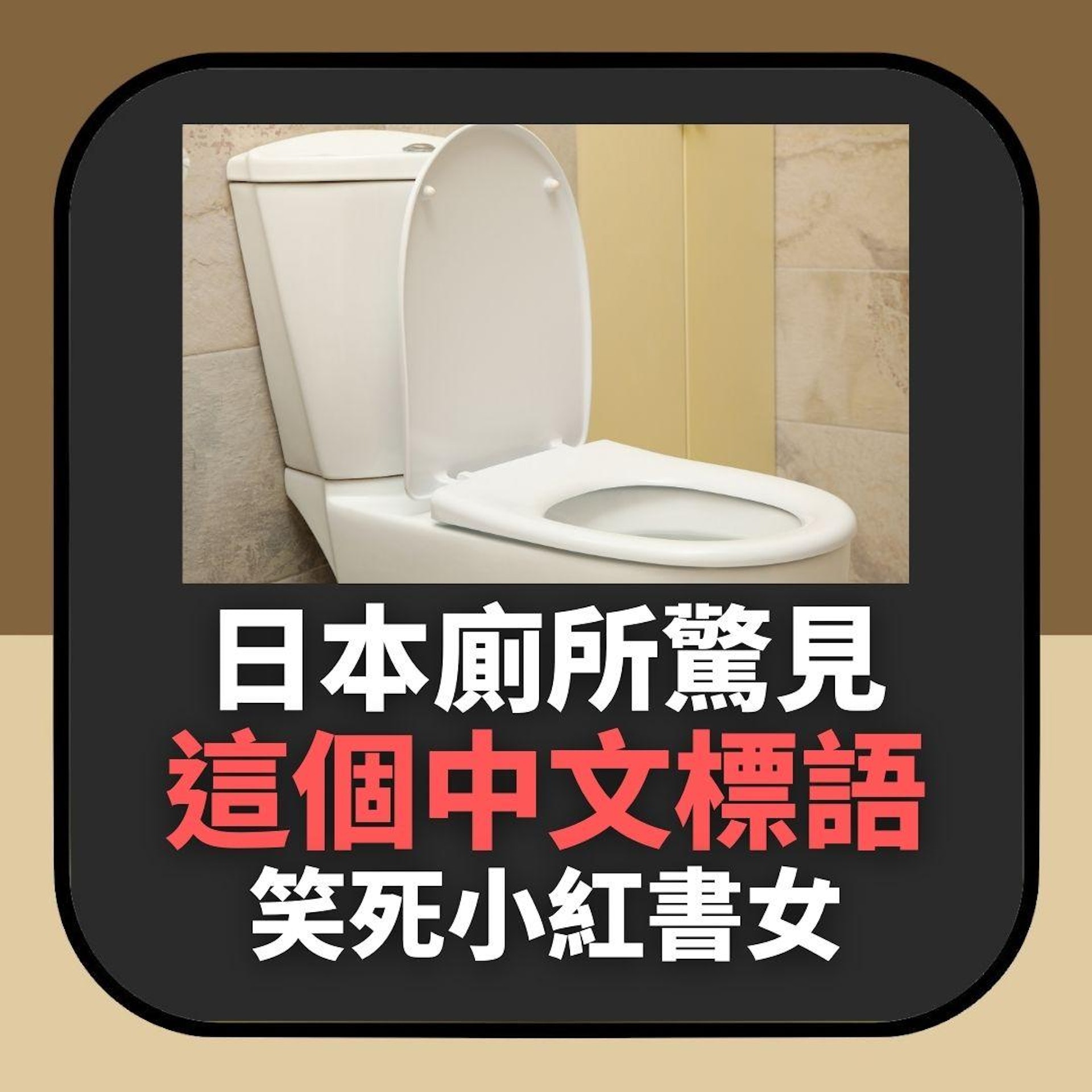 日本京都廁所驚見「這個中文標語」笑死小紅書女 意外引他們共鳴(01製圖) 日本京都廁所驚見「這個中文標語」笑死小紅書女 意外引他們共鳴(01製圖)