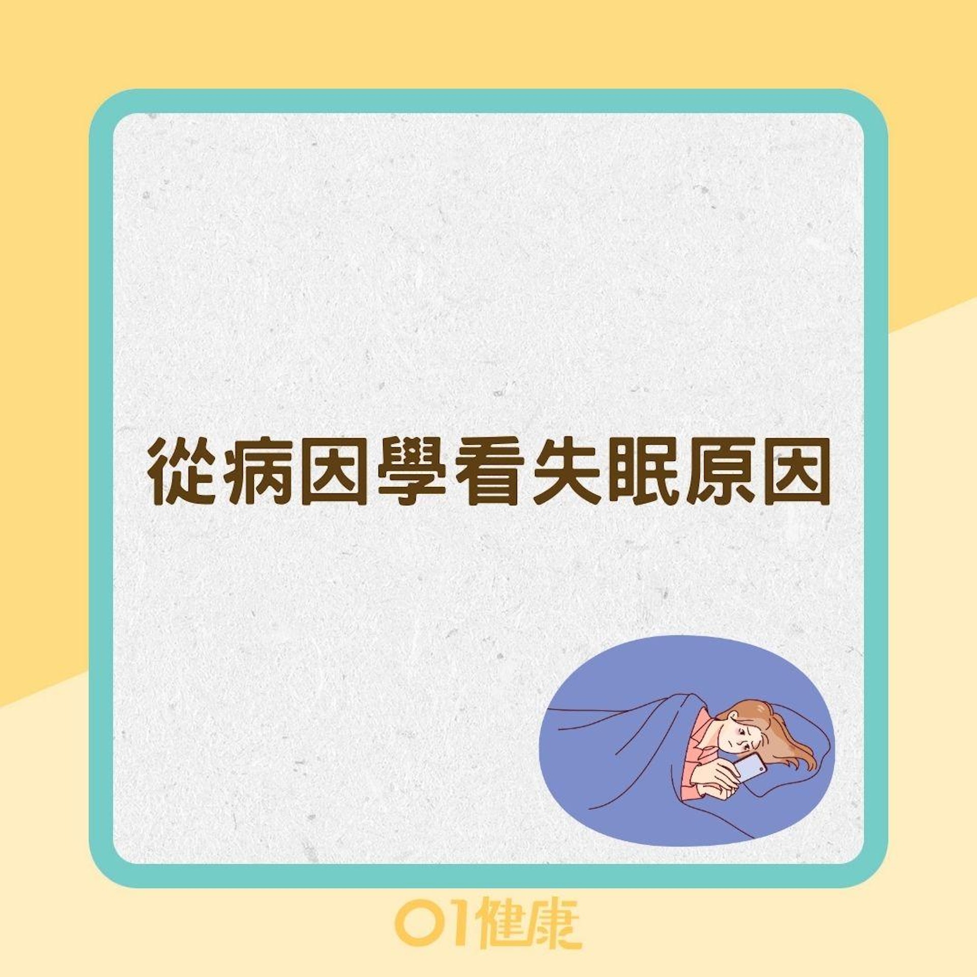 從病因學看失眠原因(01製圖) 從病因學看失眠原因(01製圖)