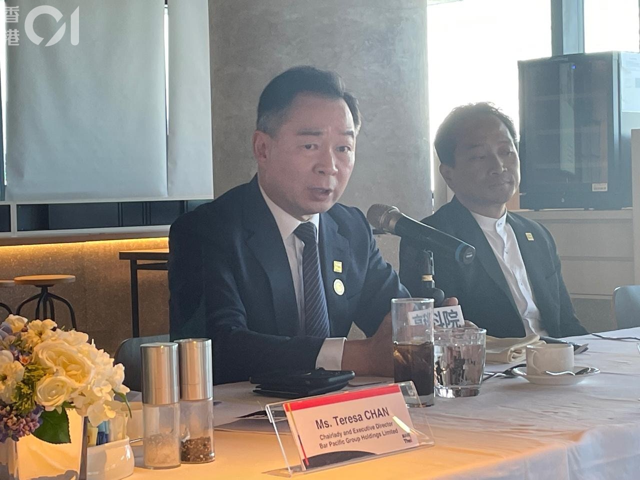 劉建德表示，院校現正積極籌備申請升格為大學，預計整個審批過程需時三年或以上。（洪芷菁攝）