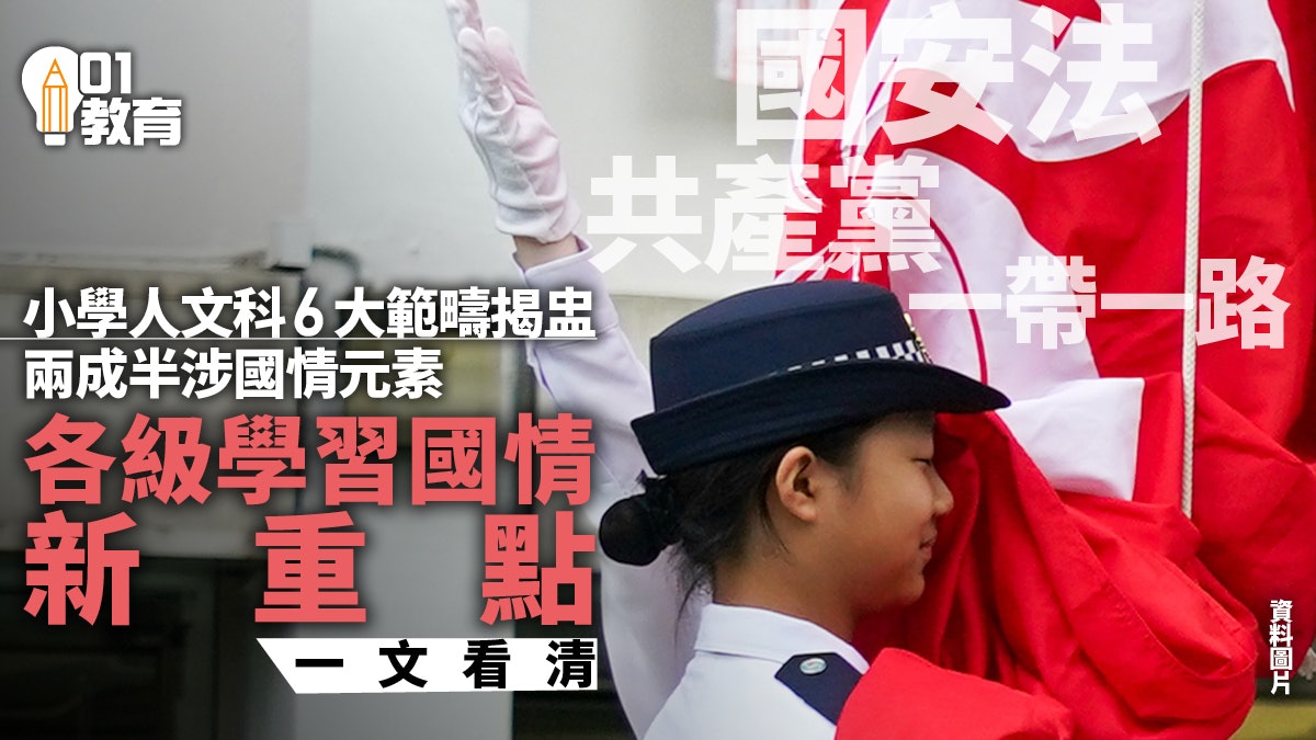 小學人文科|6範疇48個主題 兩成半涉國情元素 一文睇清新重點 小學人文科|6範疇48個主題 兩成半涉國情元素 一文睇清新重點