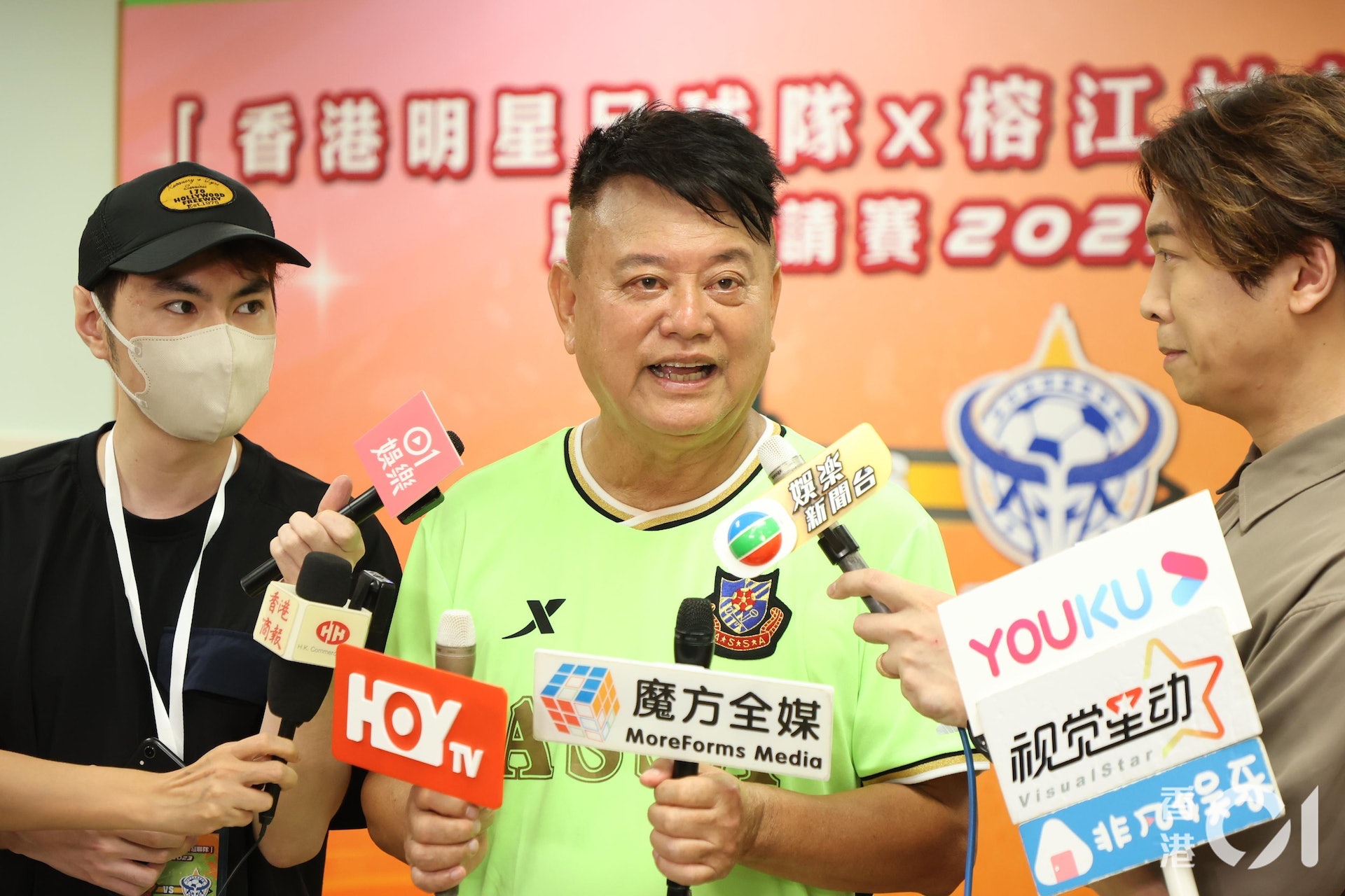 陳百祥與陳曉東被指是兩叔侄關係。(葉志明攝) 陳百祥與陳曉東被指是兩叔侄關係。(葉志明攝)