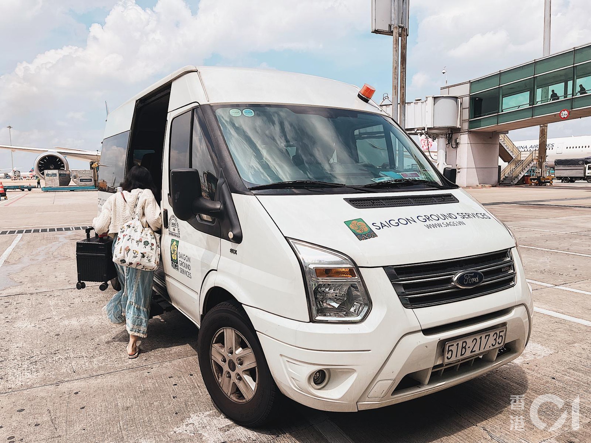 一出機場,即可Call車去酒店!(張旭珠攝) 一出機場,即可Call車去酒店!(張旭珠攝)