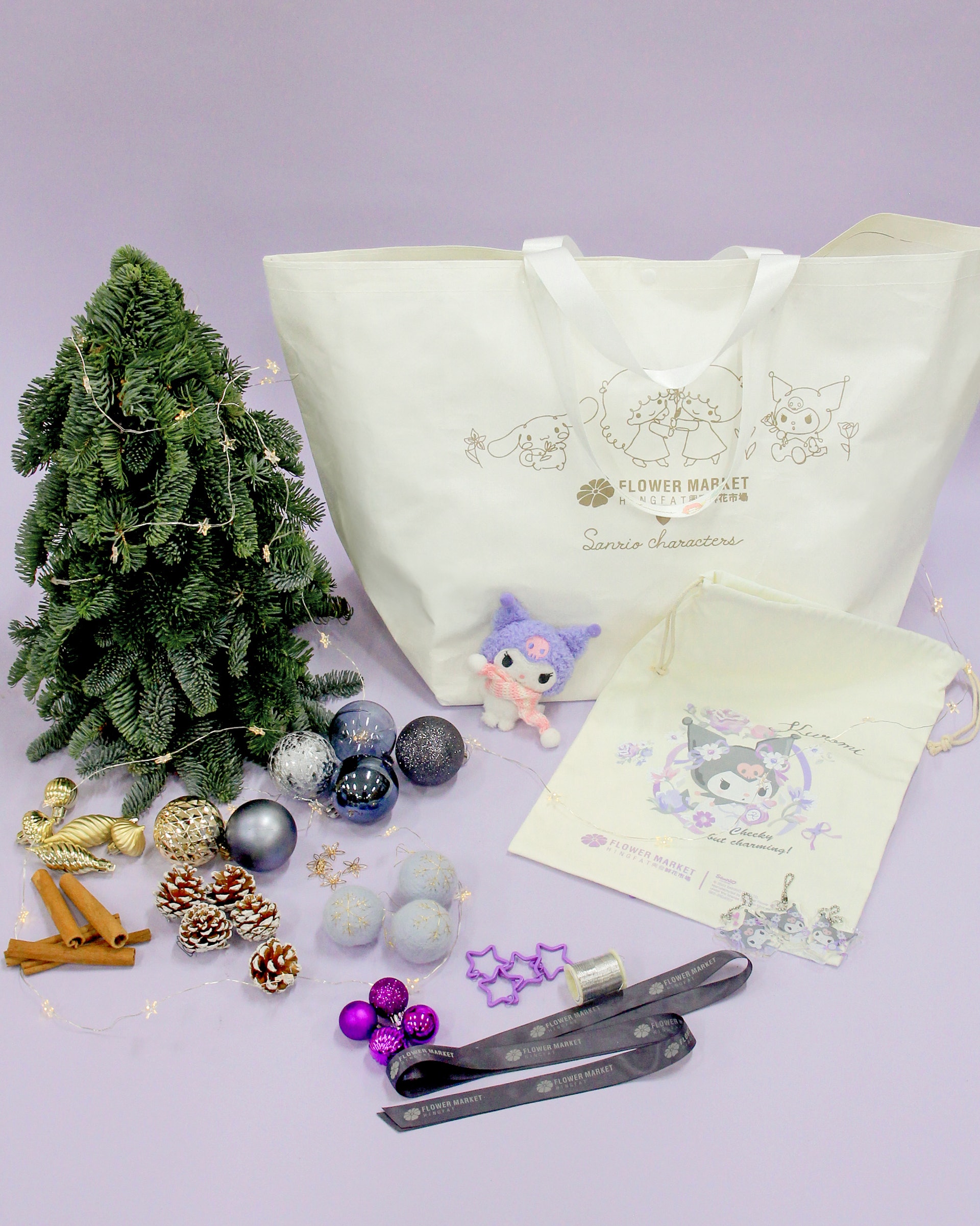 聖誕禮物推薦2023｜興發鮮花 x Sanrio Characters Dreamy Christmas 迷你聖誕樹DIY套裝 HK$899（品牌提供）