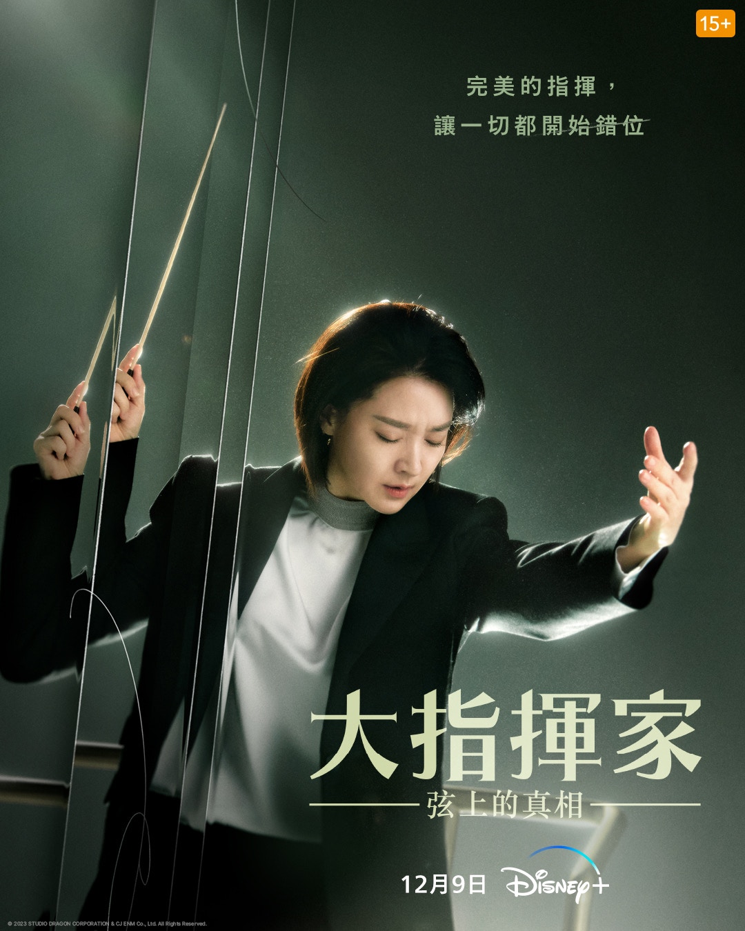 愛姐久未有新作，今次演出令人期待。（《大指揮家︰弦上的真相》海報）