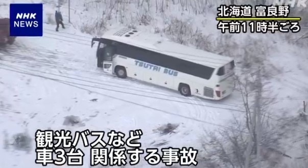 日本北海道观光巴士车祸，来自台湾澳洲等旅客与司机10人送院（组图） - 3