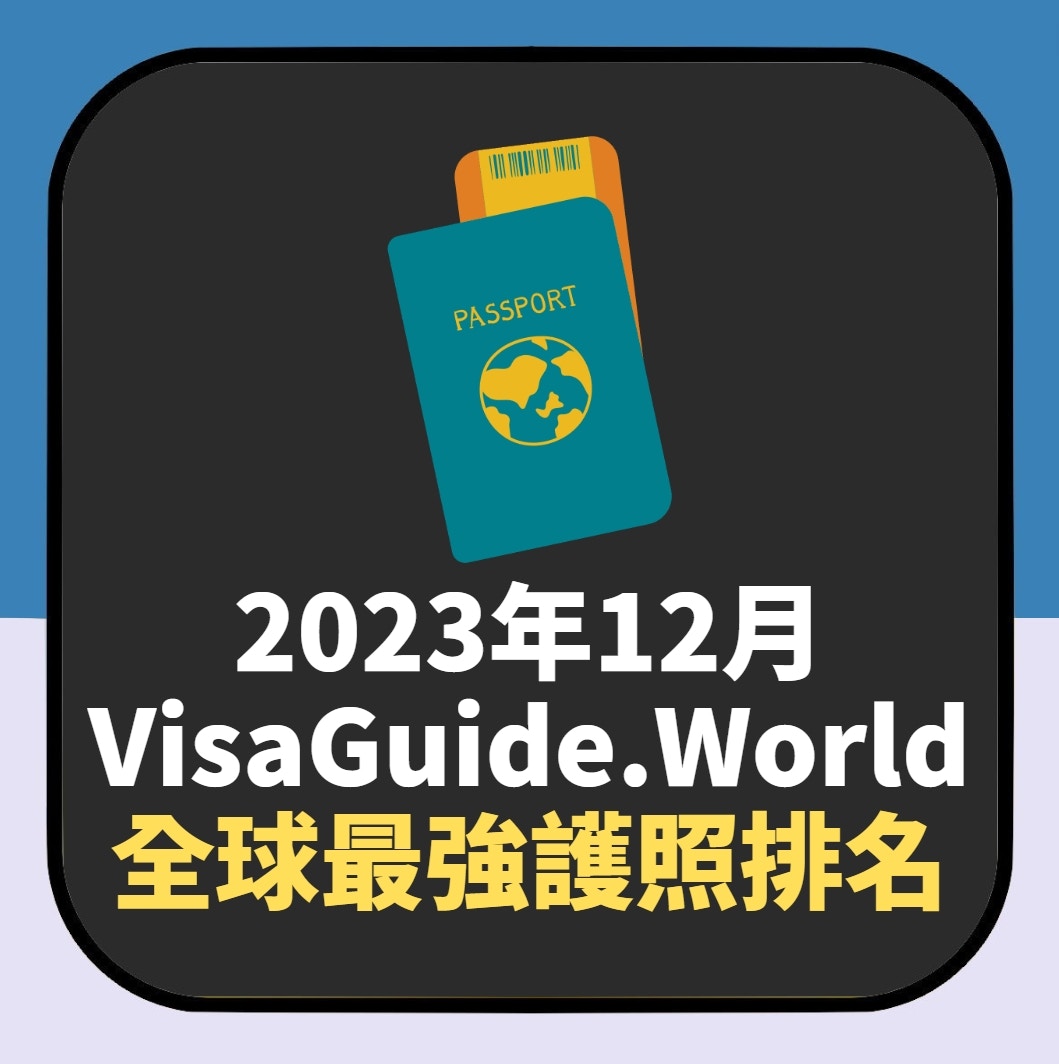 2023年12月VisaGuide.World全球最強護照排名（01製圖）