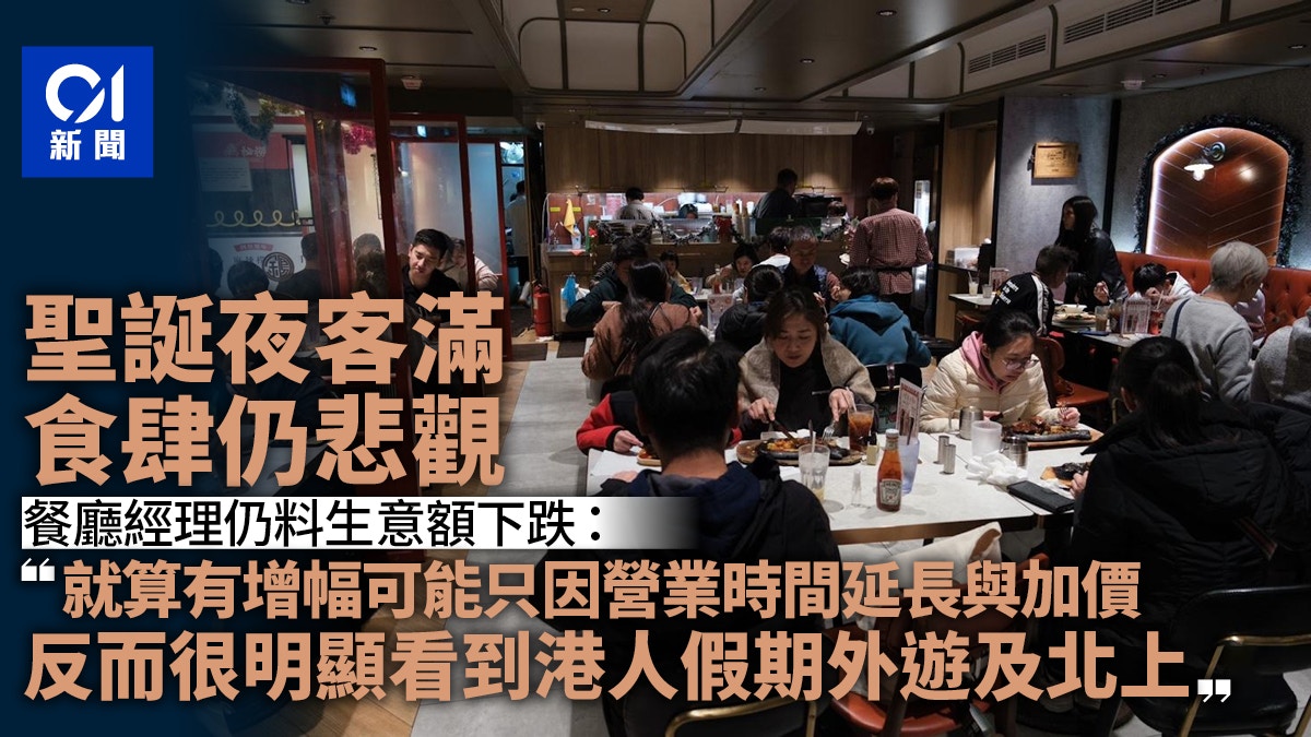 聖誕市道｜荔枝角商場商戶指外遊潮失顧客　客滿餐廳料生意額仍跌