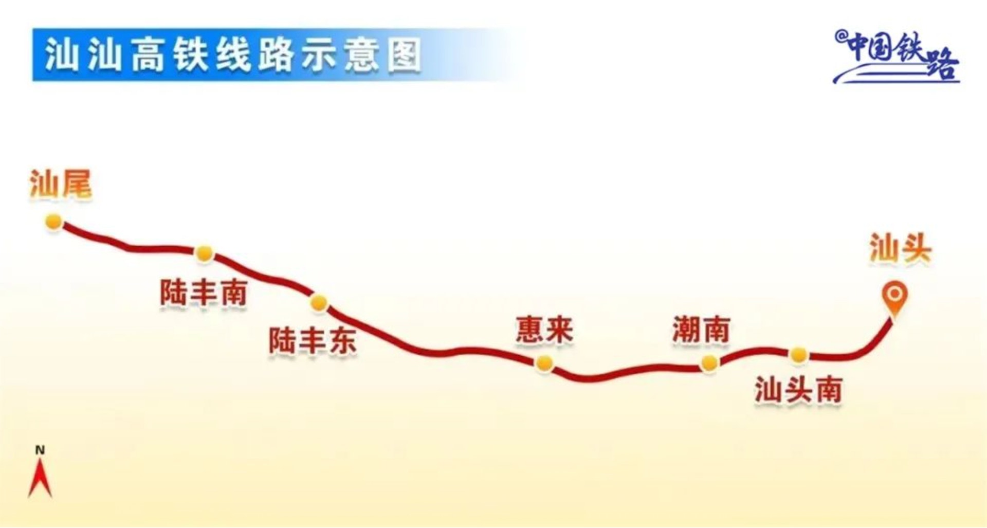 汕汕高鐵新路段,汕頭南至汕尾段12月26日開通運營。(資源圖) 汕汕高鐵新路段,汕頭南至汕尾段12月26日開通運營。(資源圖)