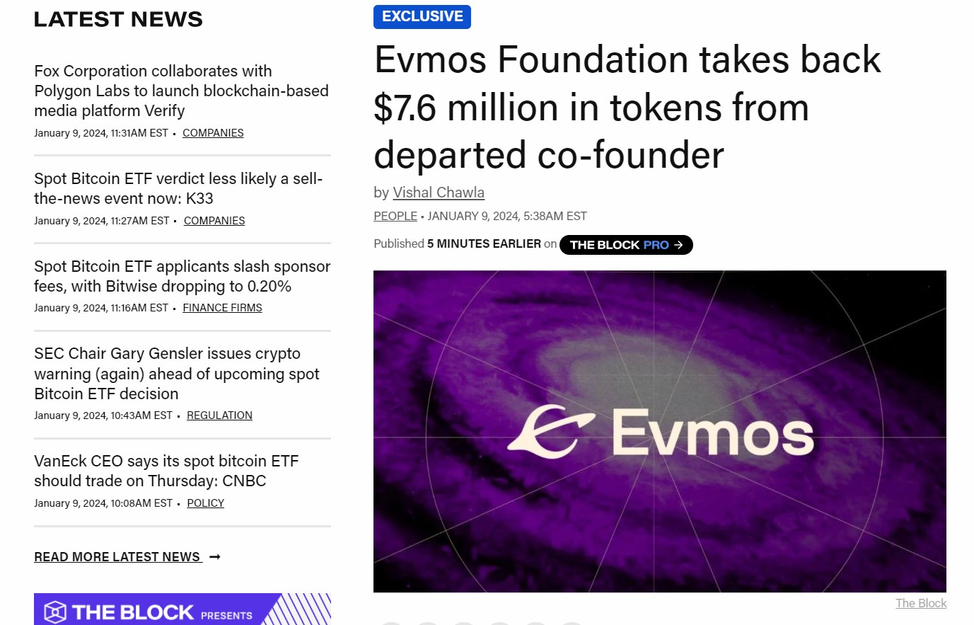 Akash Khosla 同意向Evmos 基金會返還5940 萬枚代幣