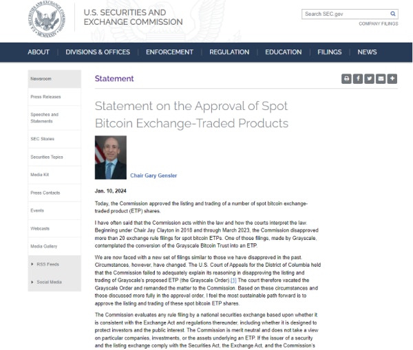 現貨比特幣ETF獲批加密市場將成美金融市場後花園？