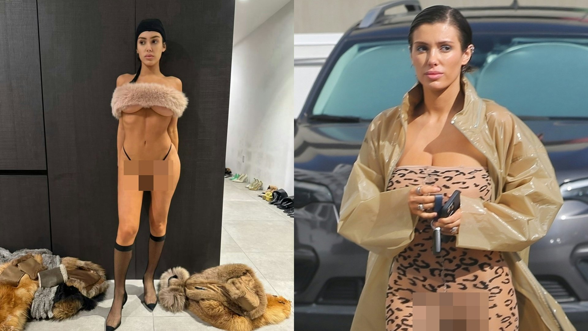 Kanye West老婆單拖現實明顯密實 超緊身瑜珈褲疑似真空現駱駝蹄 Kanye West老婆單拖現實明顯密實 超緊身瑜珈褲疑似真空現駱駝蹄
