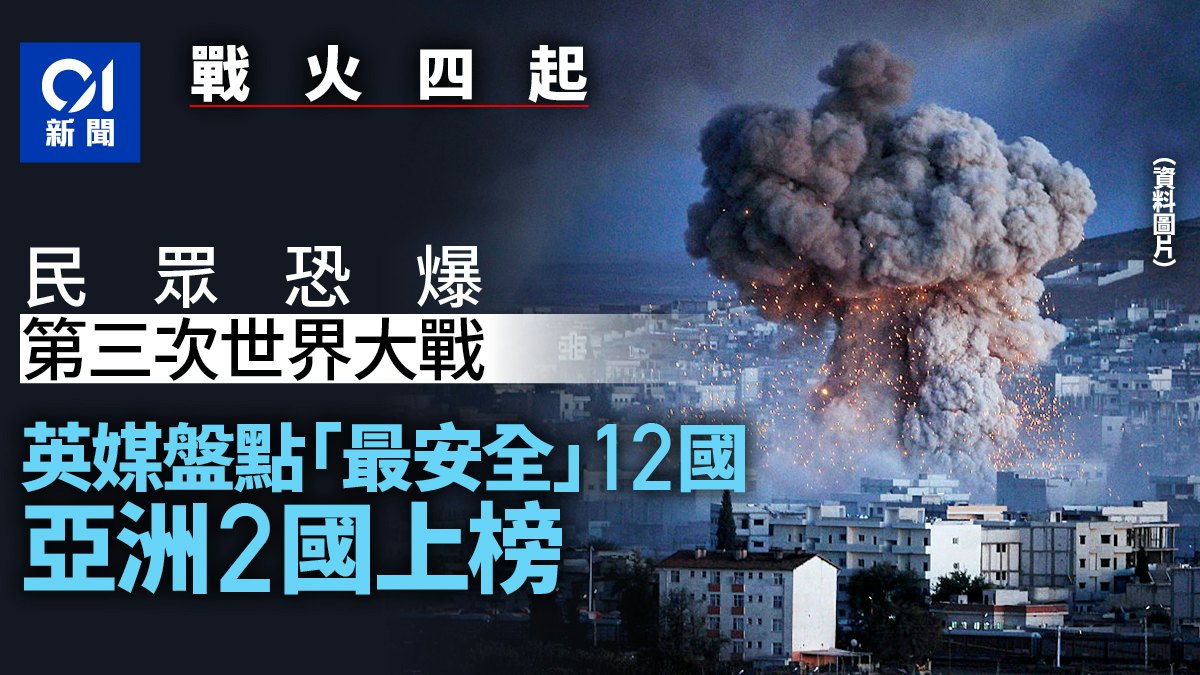 第三次世界大戰若爆發哪裏最安全? 英媒盤點12國 亞洲2國上榜 第三次世界大戰若爆發哪裏最安全? 英媒盤點12國 亞洲2國上榜
