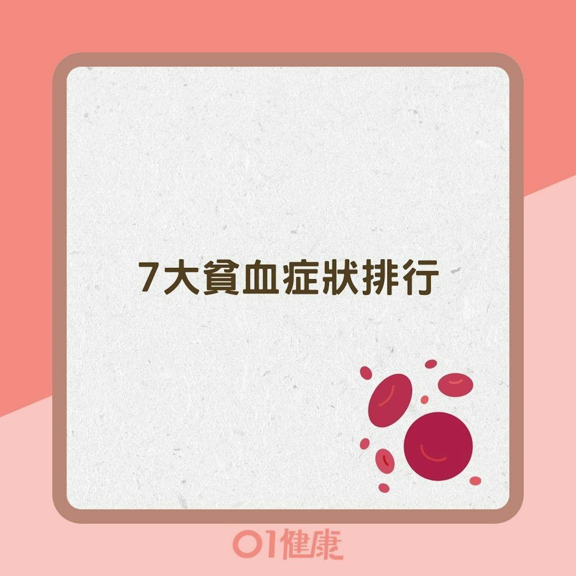 網友熱議7大貧血症狀網路聲量排行(01製圖) 網友熱議7大貧血症狀網路聲量排行(01製圖)