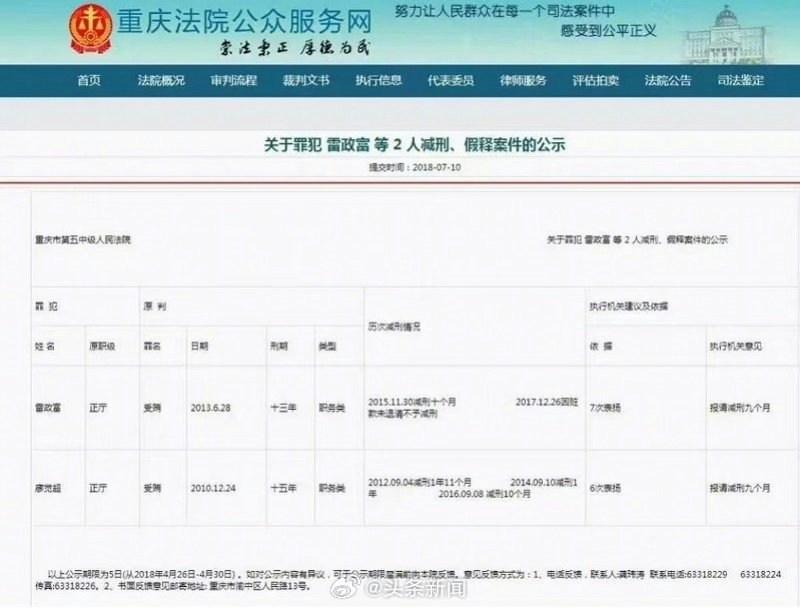 2012年，雷政富因與情婦的12秒不雅影片流出，被開除黨籍公職。（新華網）