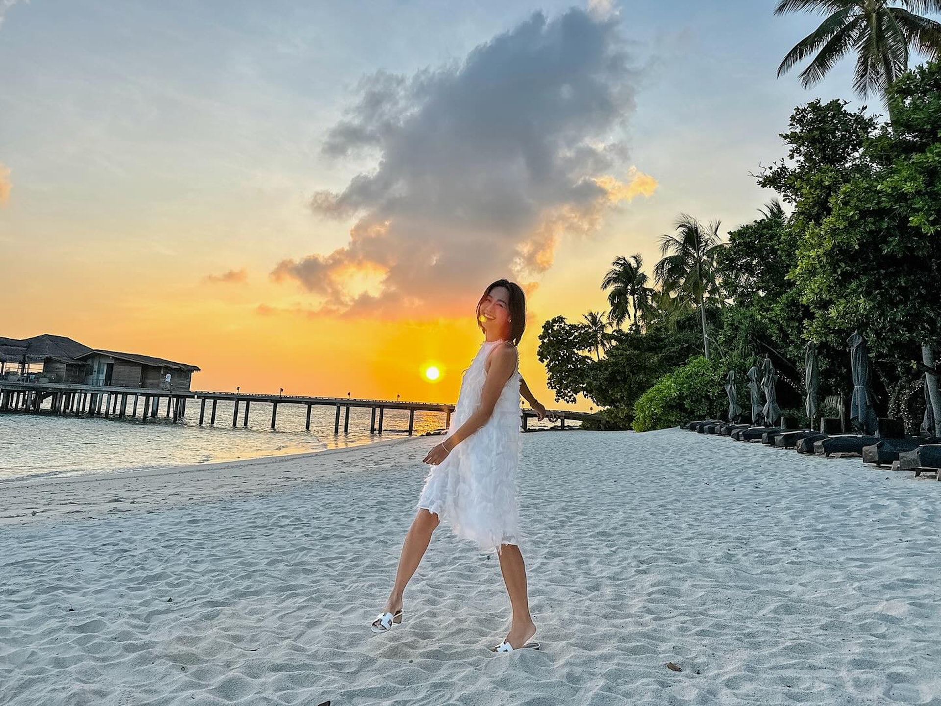 黃心穎到馬爾代夫玩得相當盡興。(IG:@jacquelinebwong) 黃心穎到馬爾代夫玩得相當盡興。(IG:@jacquelinebwong)