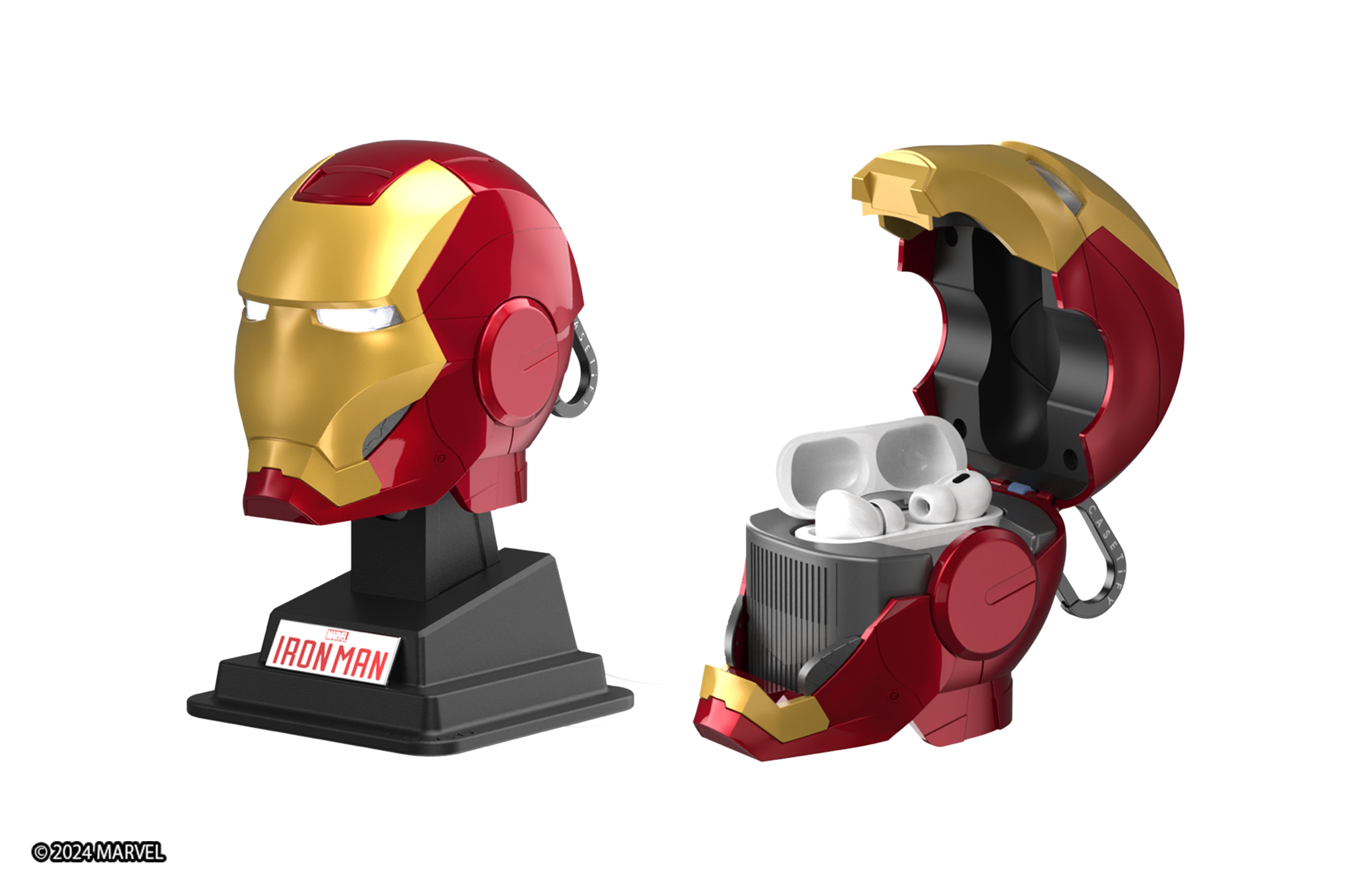 CASETiFY x IRONMAN手機殼｜鐵甲奇俠頭盔AirPods Case極想入手
