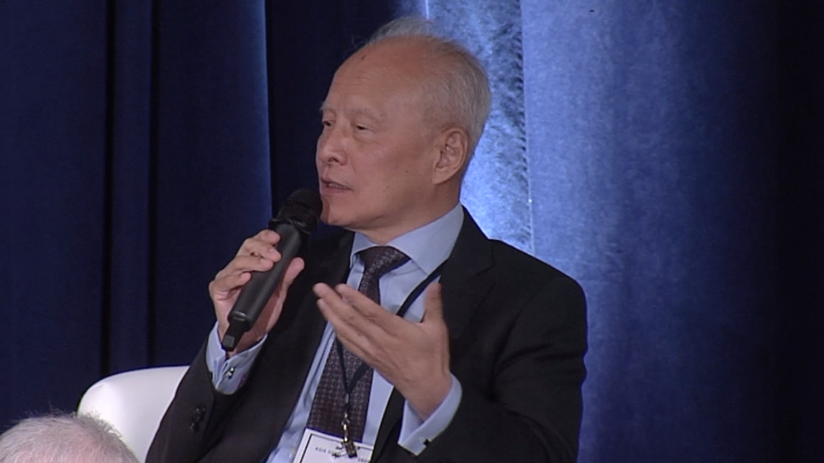 崔天凱2024年1月25日出席美國智庫亞洲協會政策研究所舉辦的「亞洲焦點:2024」研討會。(亞洲協會政策研究所)